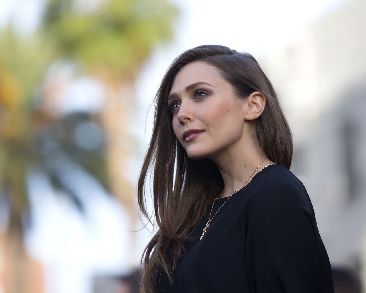 Нежная красивая девушка, актриса Элизабет Олсен