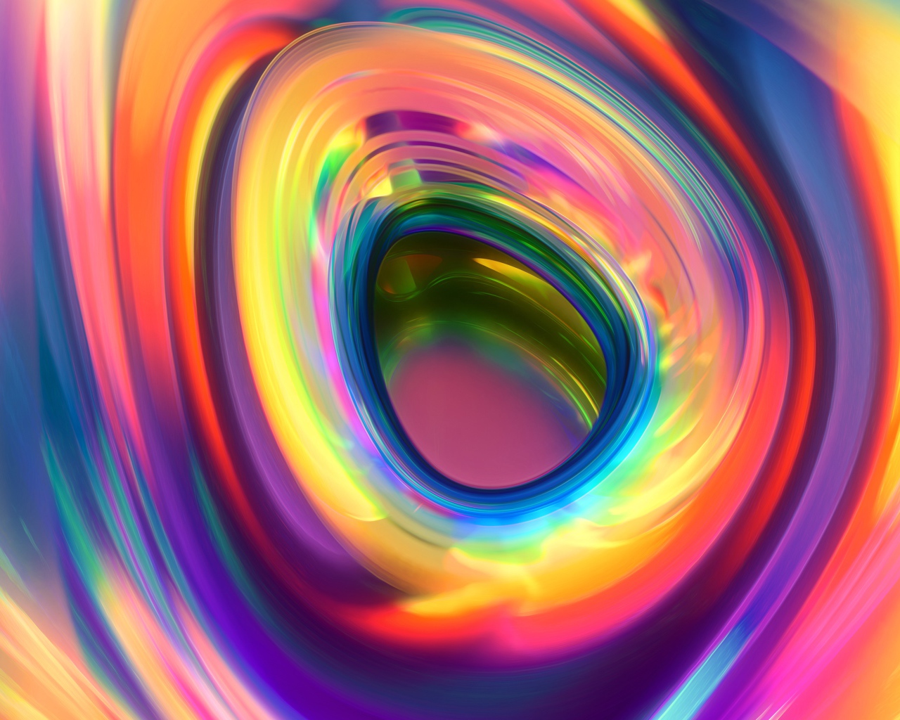 Абстрактное углубление цвета радуги