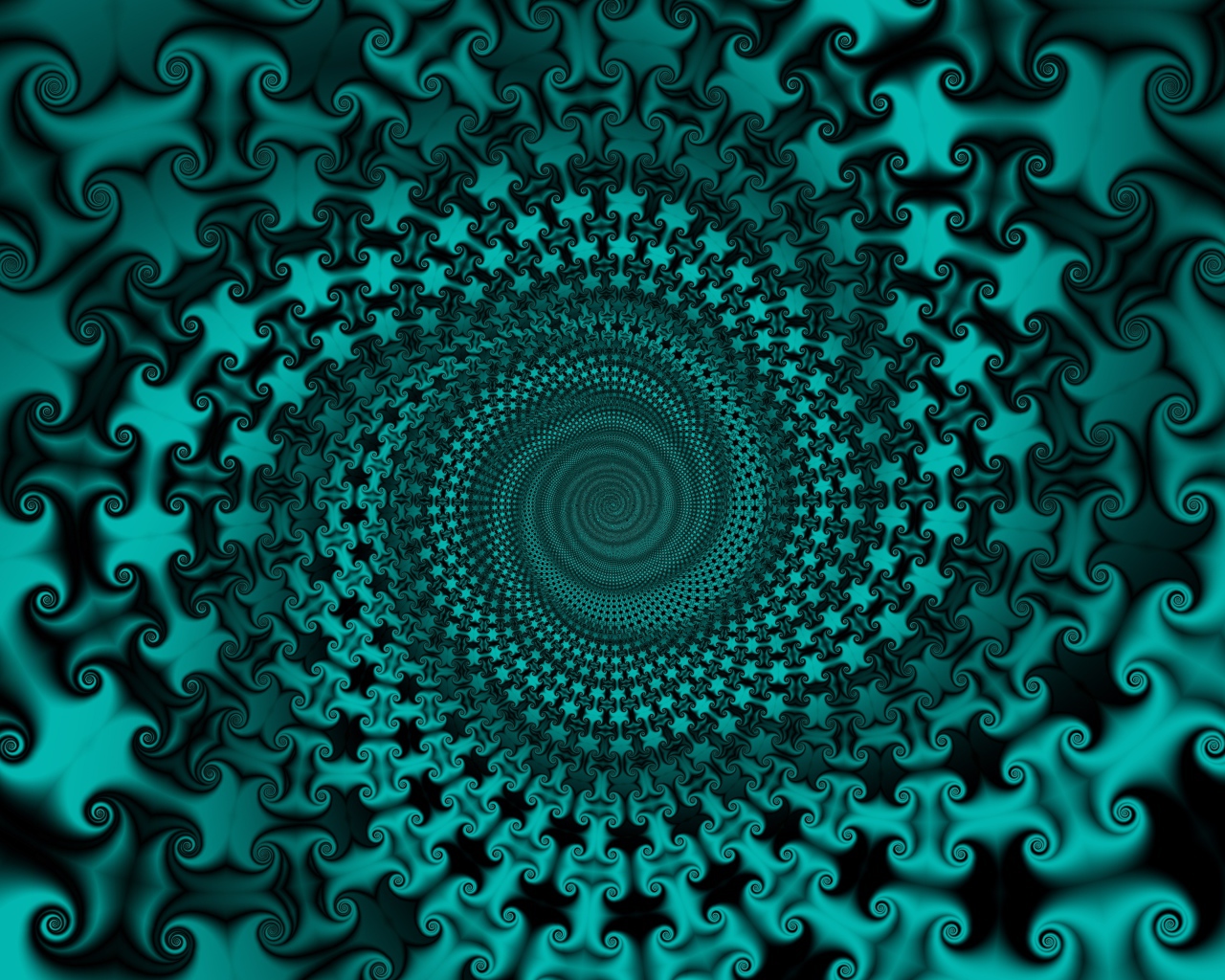 Голубой спиральный абстрактный узор 