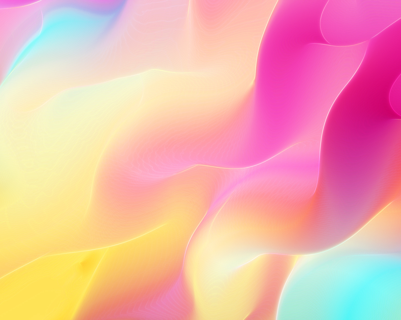 Разноцветные градиентные волны 