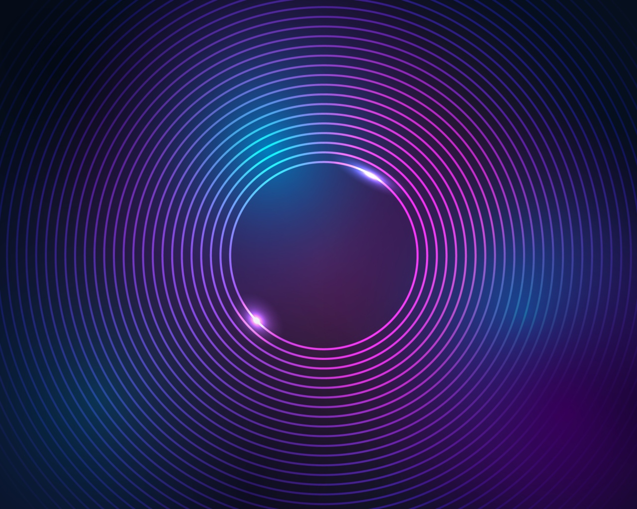 Неоновые сиреневые яркие круги 