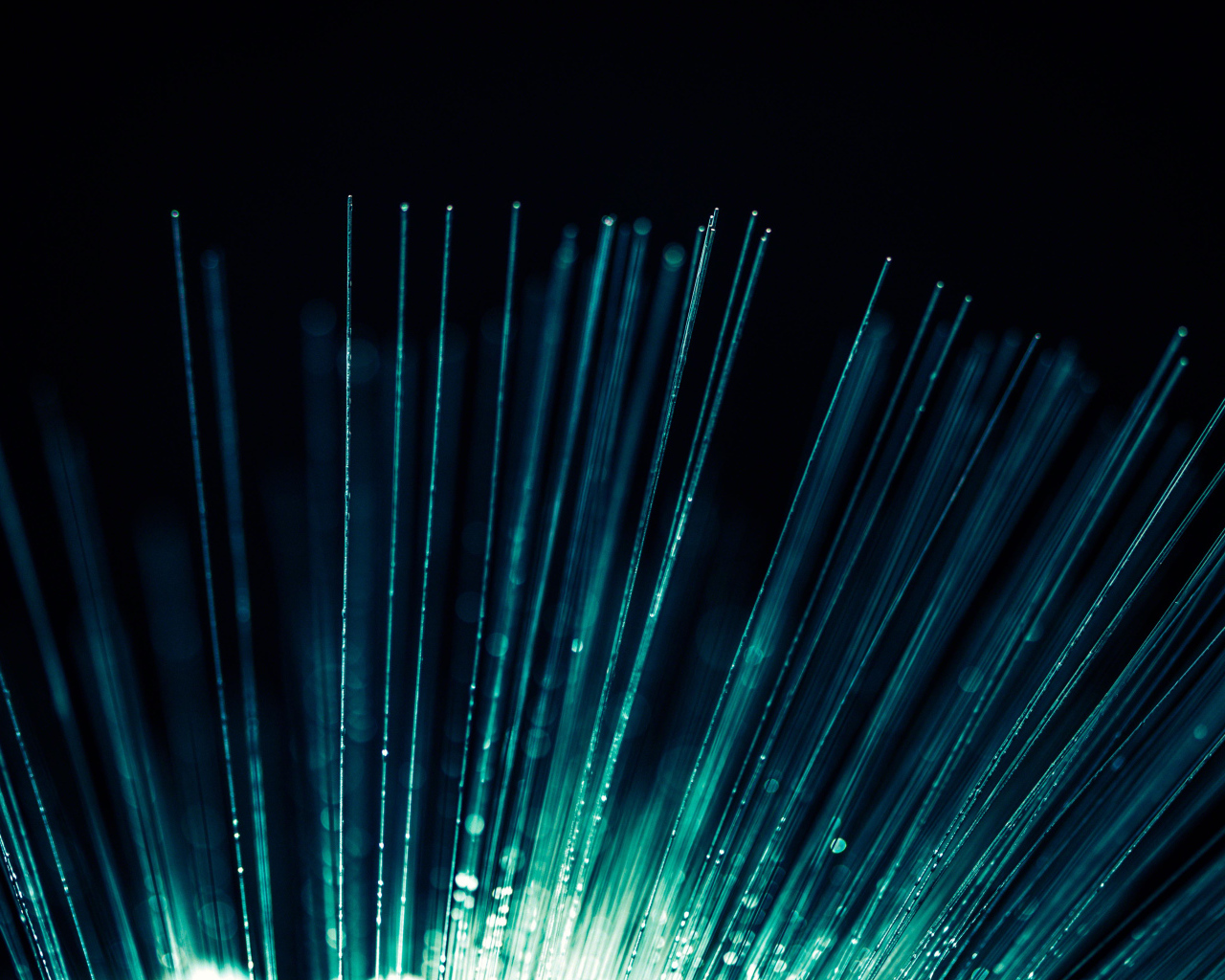 Неоновые лучи лампы на черном фоне 