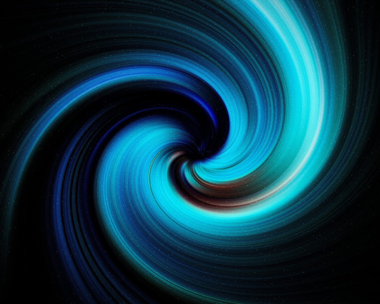 Неоновая спираль на черном фоне