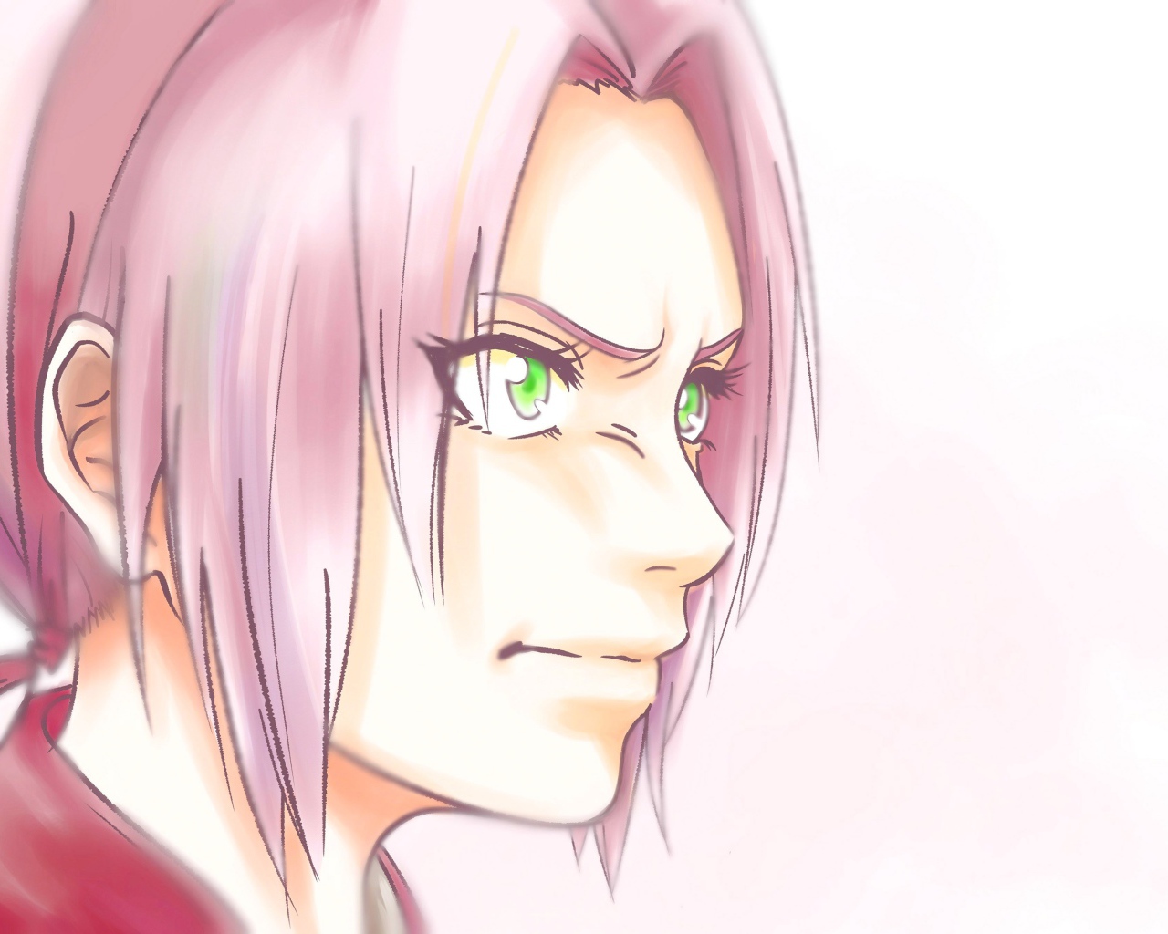 Мужчина Sakura Haruno с розовыми волосами аниме  Naruto