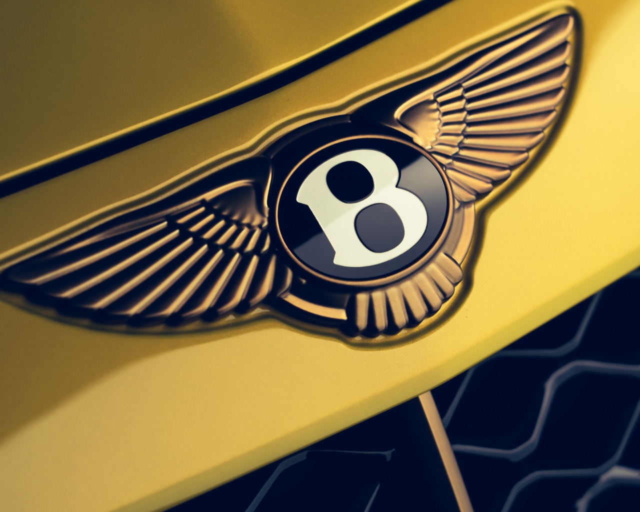 Логотип автомобиля Bentley Mulliner Bacalar 2020  года крупным планом