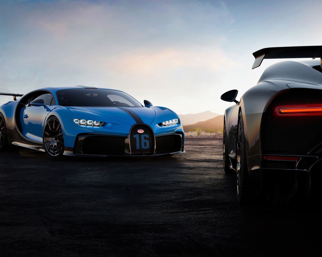 Автомобиль Bugatti Chiron Pur Sport 2020 года 