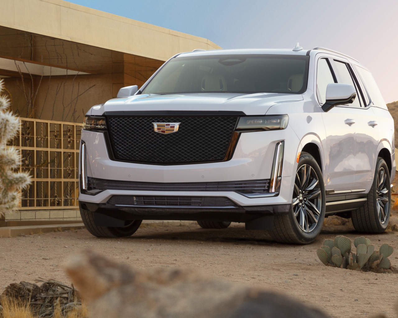 Внедорожник Cadillac Escalade Platinum, 2020 года у дома