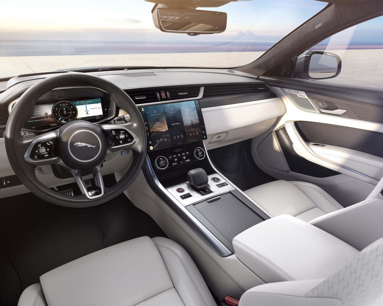 Салон автомобиля Jaguar XF P300 AWD R-Dynamic 2020 года 