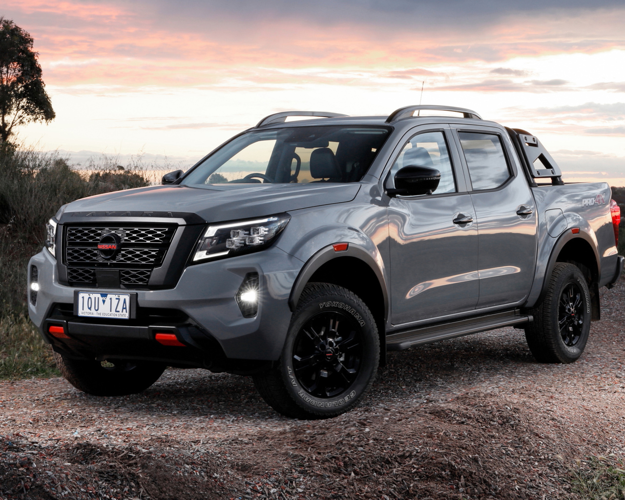 Серебристый пикап Nissan Navara PRO-4X 2021 года