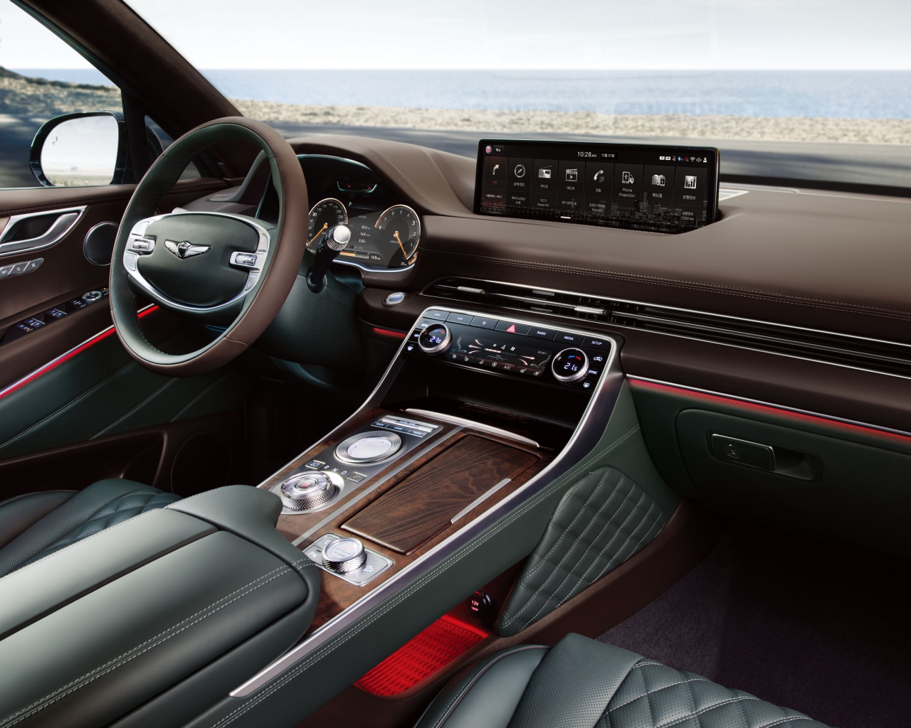 Салон автомобиля Genesis GV80 2020 года