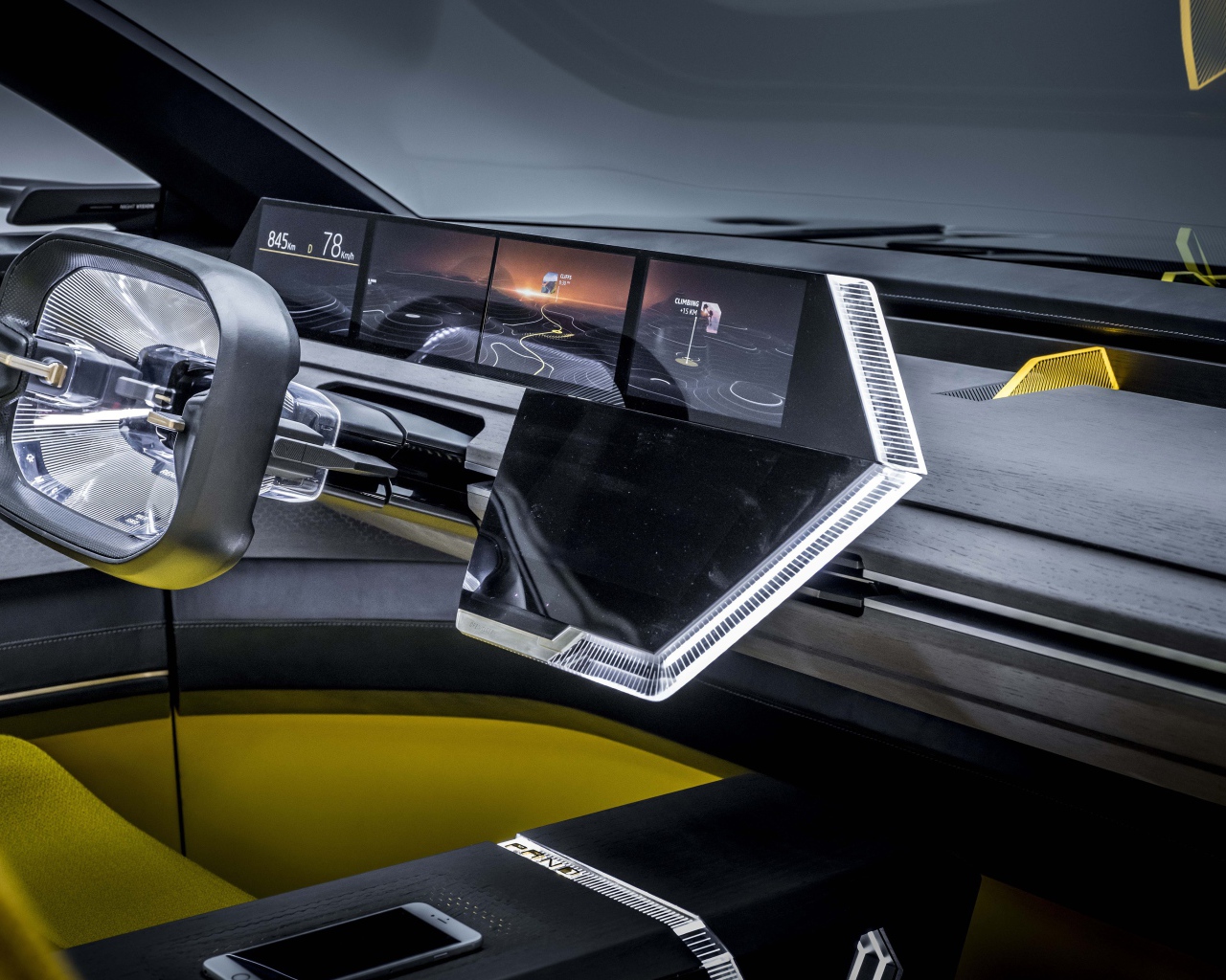 Салон автомобиля Renault Morphoz 2020 года