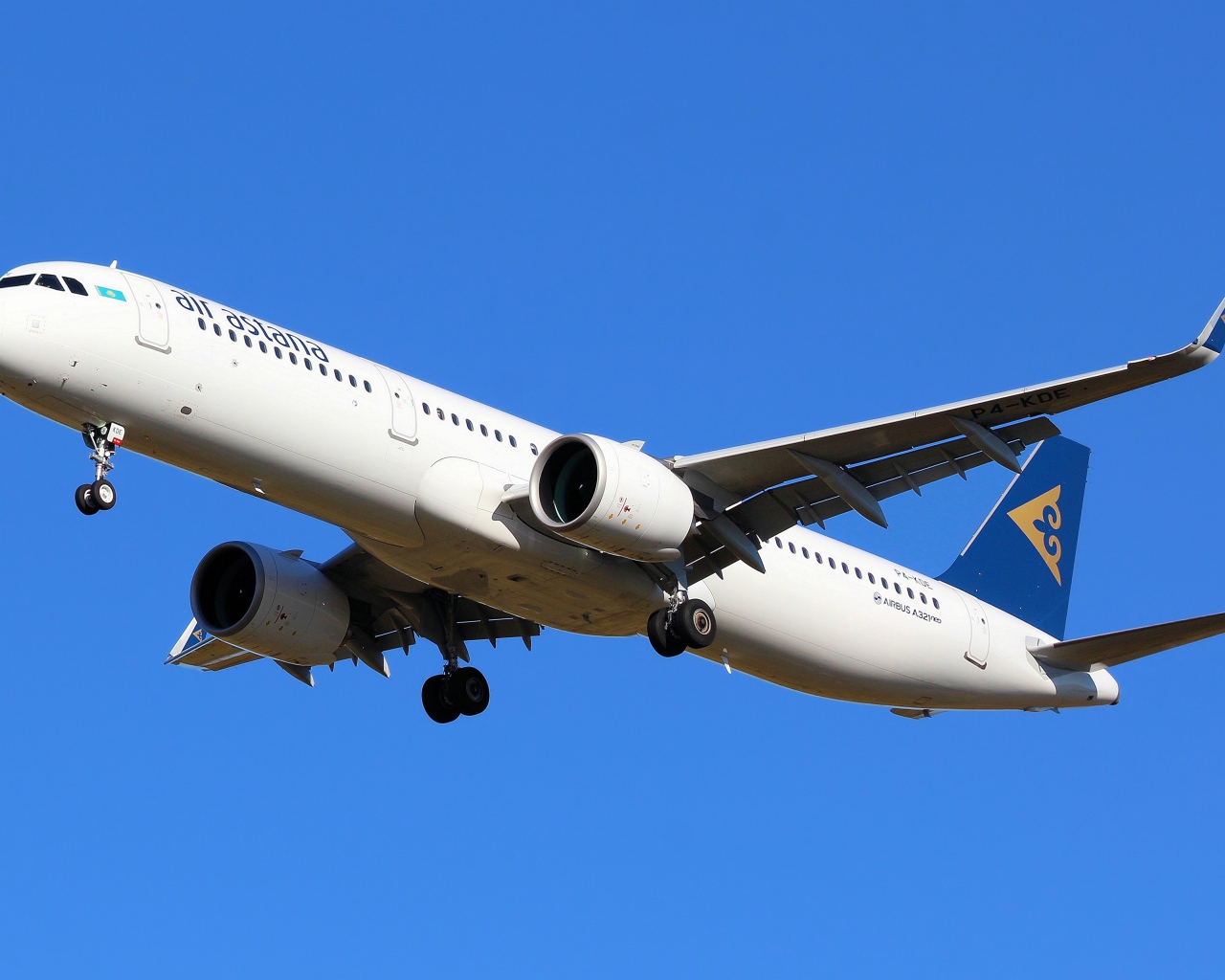 Passenger Airbus A321neo of Air Astana