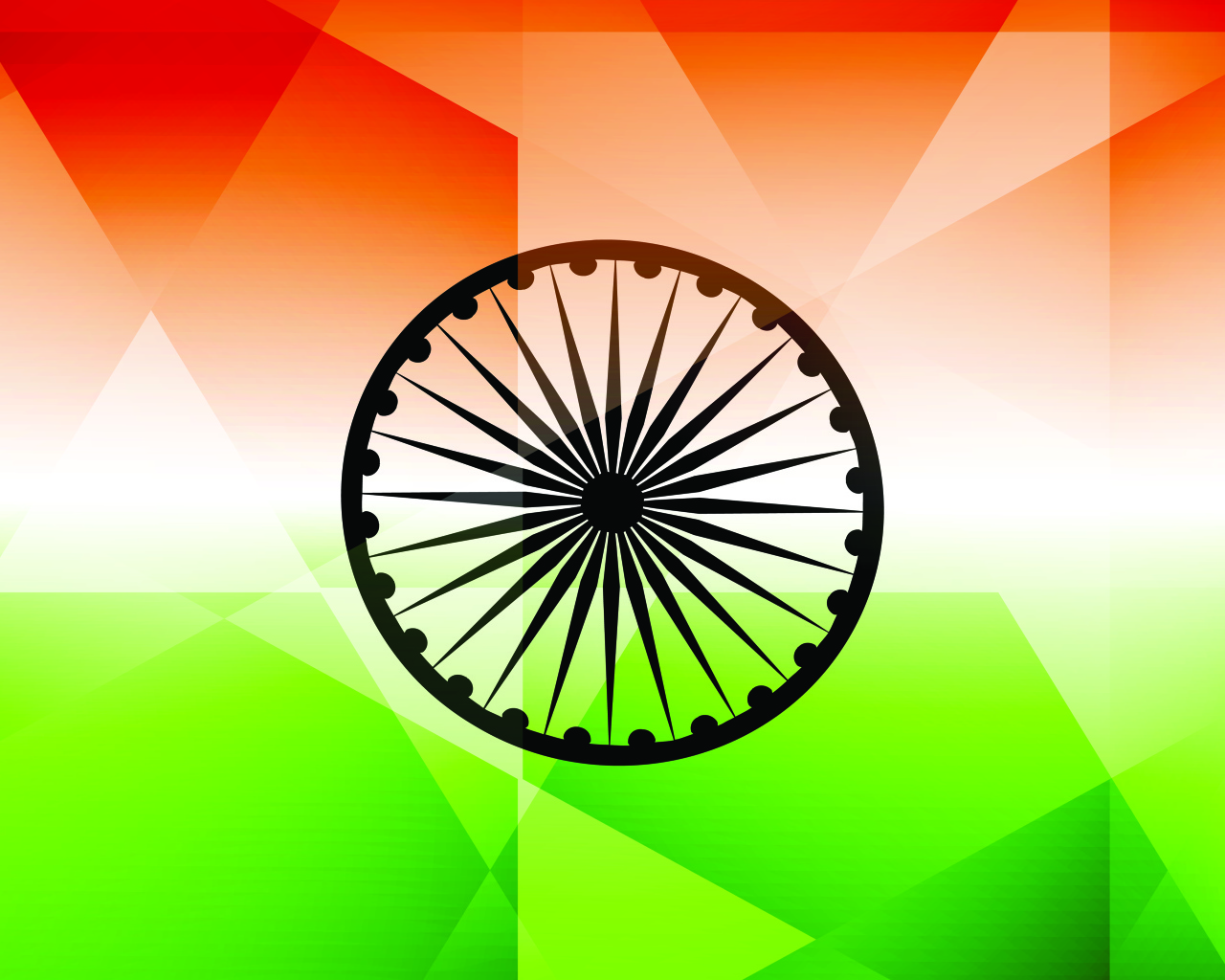 India flag, vector graphics