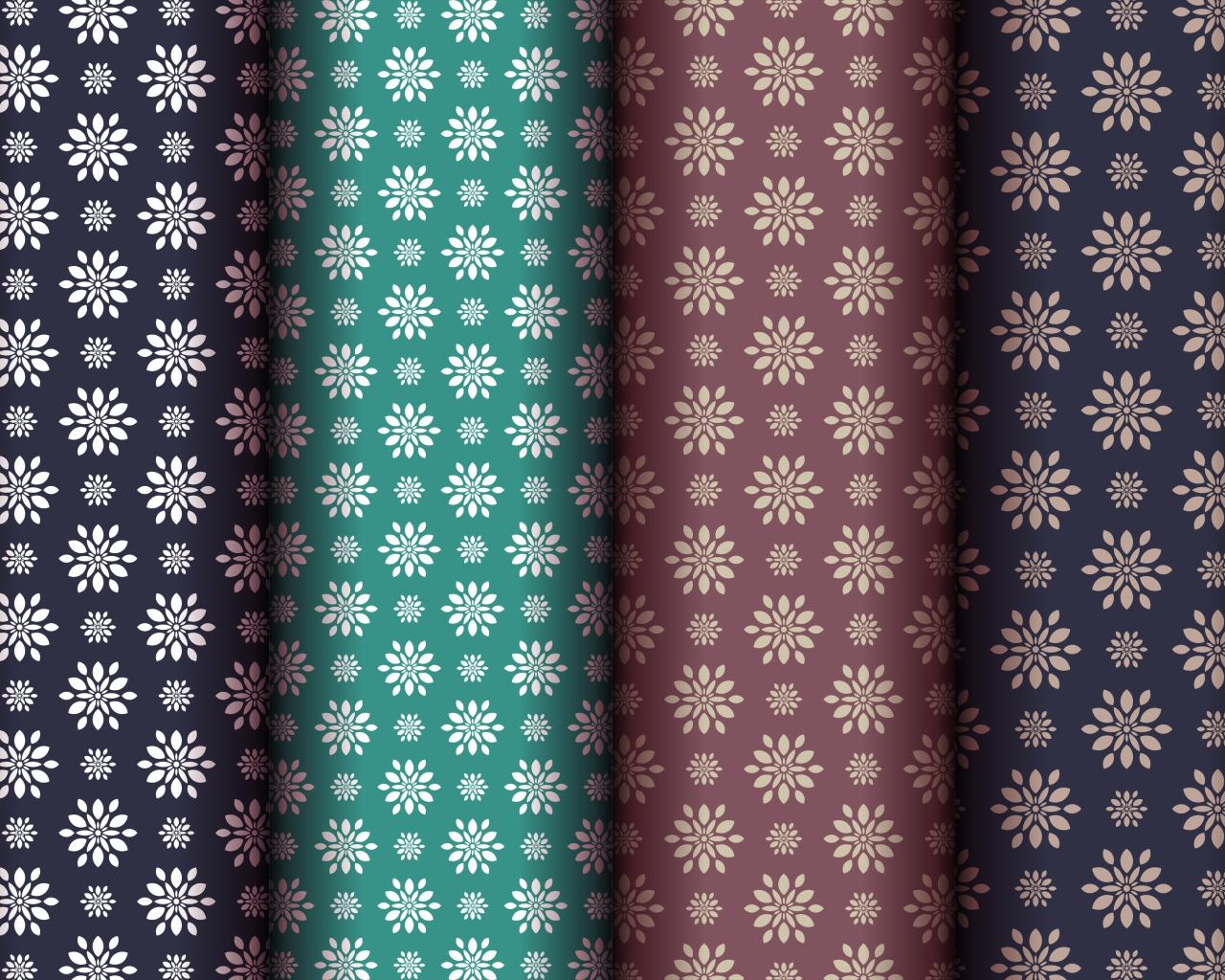 Разноцветные обои с цветами, фон 