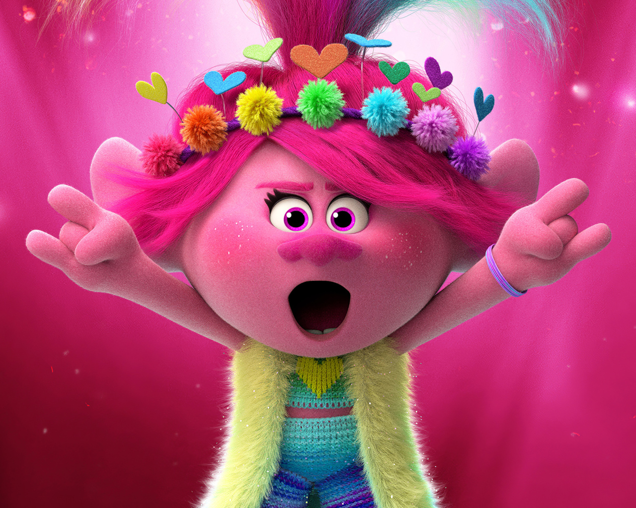 Розочка - персонаж мультфильма Тролли: Мировой тур, 2020