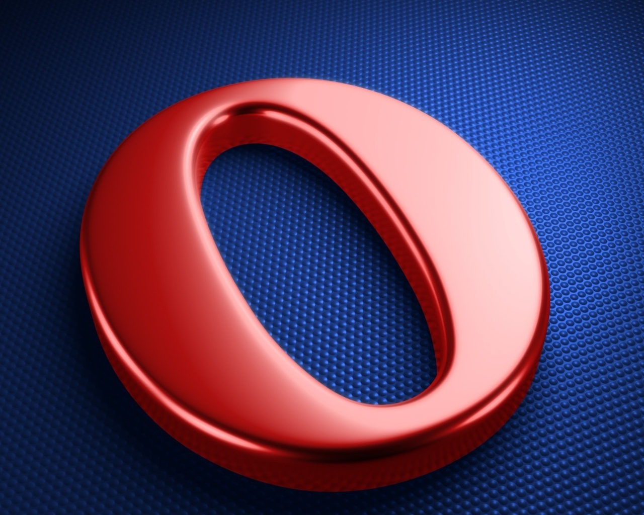 Red Opera browser logo on a blue background