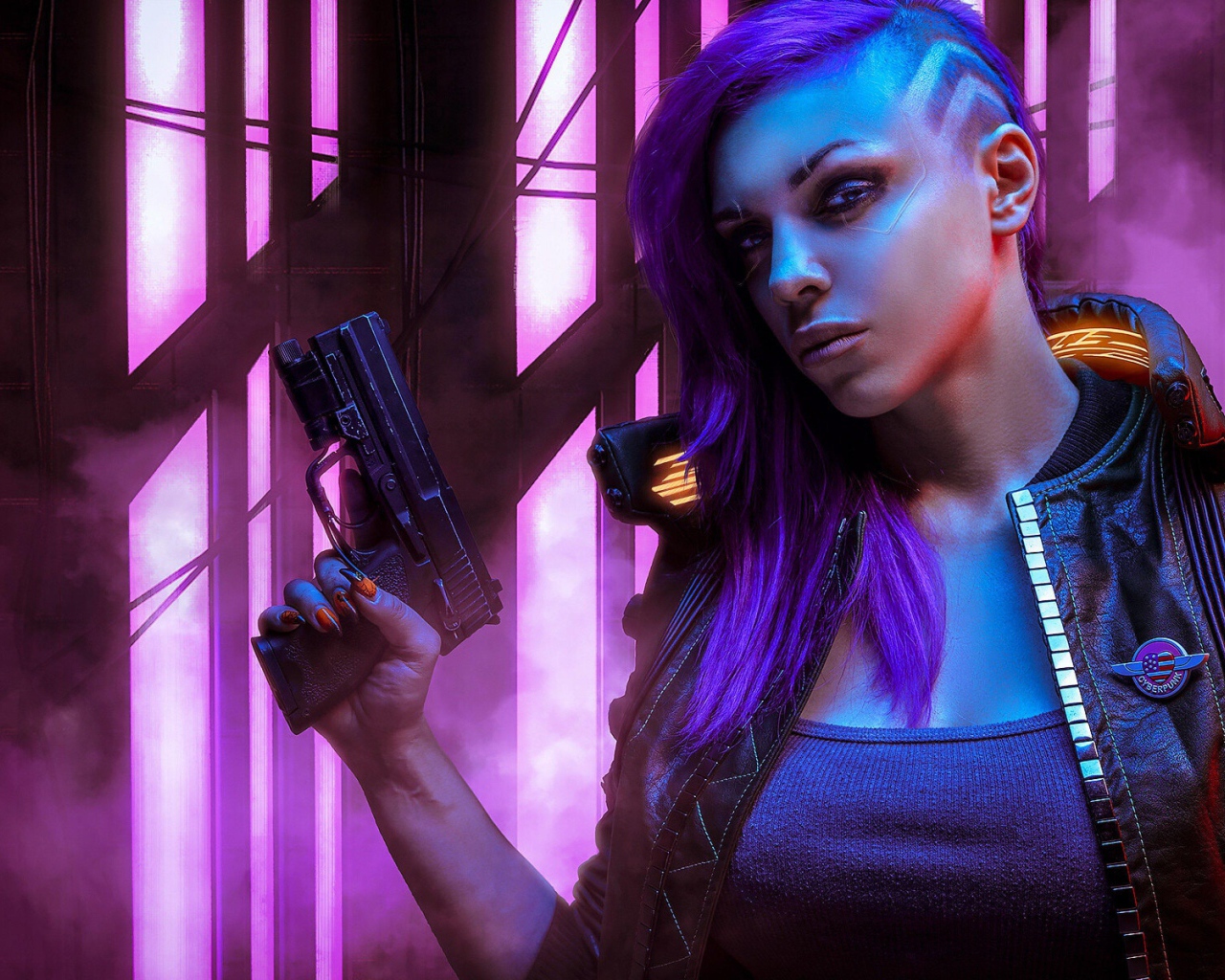 Персонаж новой компьютерной игры Cyberpunk 2077