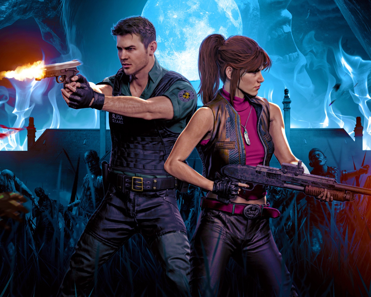 Персонажи компьютерной игры Resident Evil 3, 2020