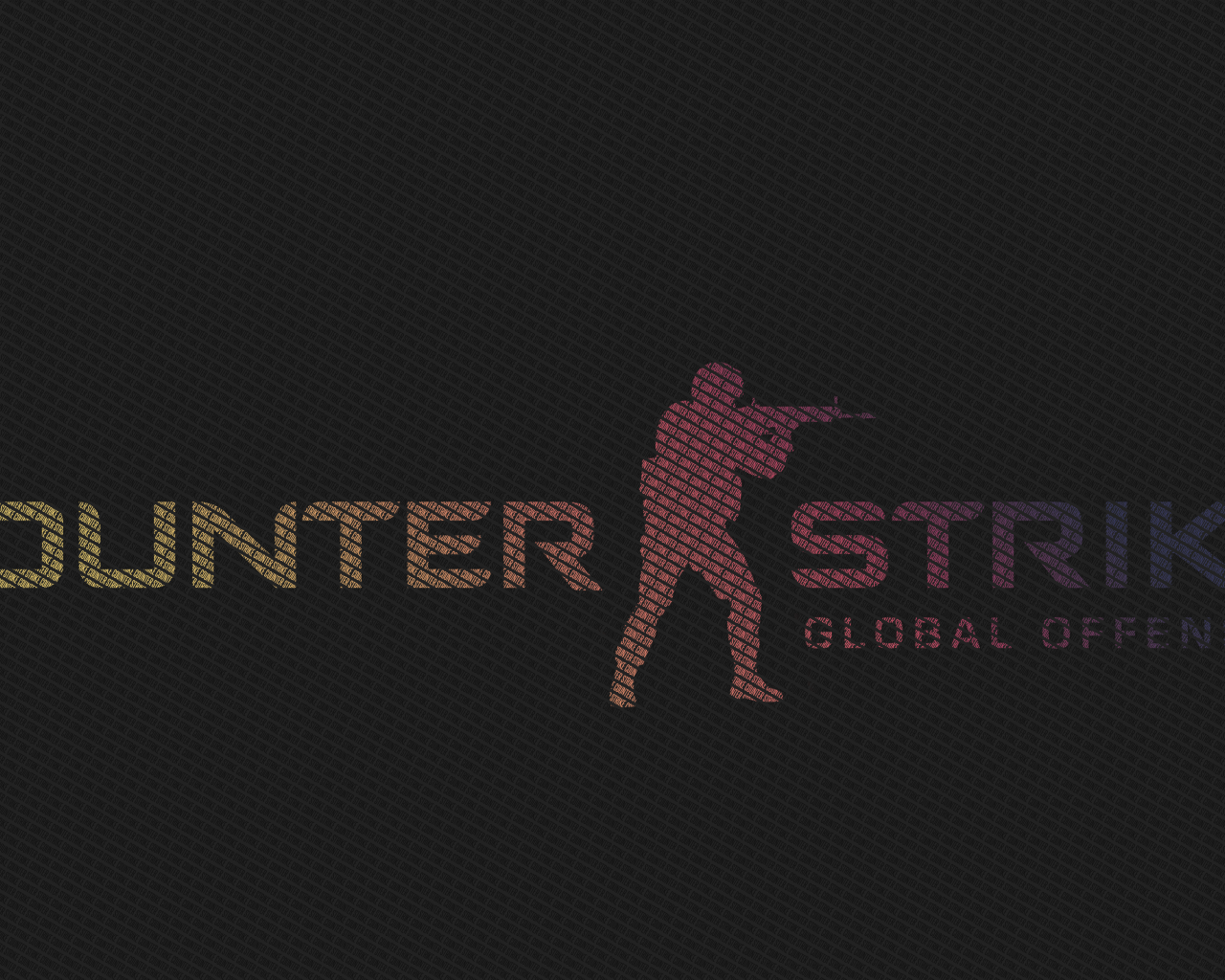 Постер игры Counter-Strike: Global Offensive на сером фоне 