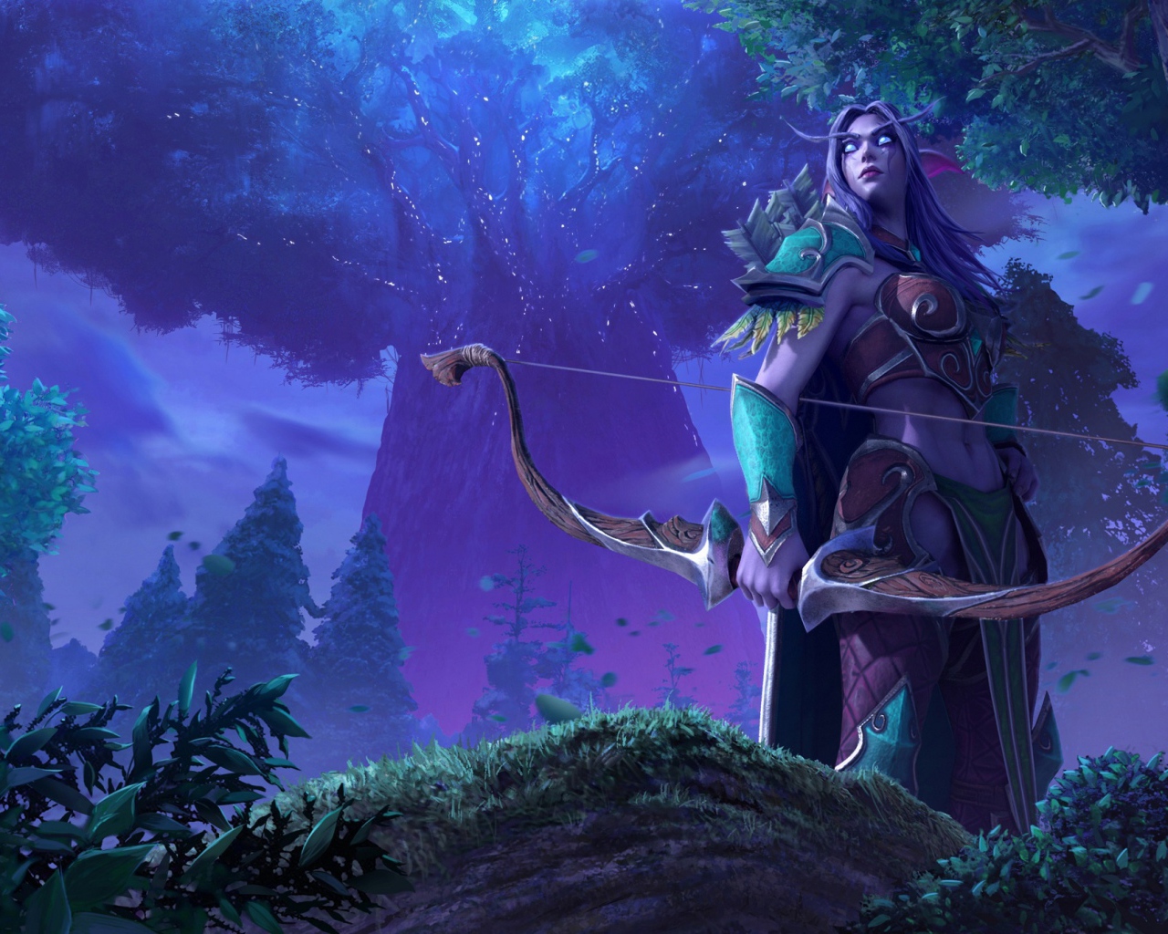 Девушка эльф, компьютерная игра Warcraft III: Reforged, 2020