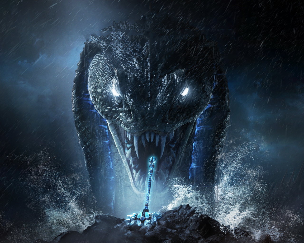 Монстр из видеоигры  Wrath of the Jormungandr