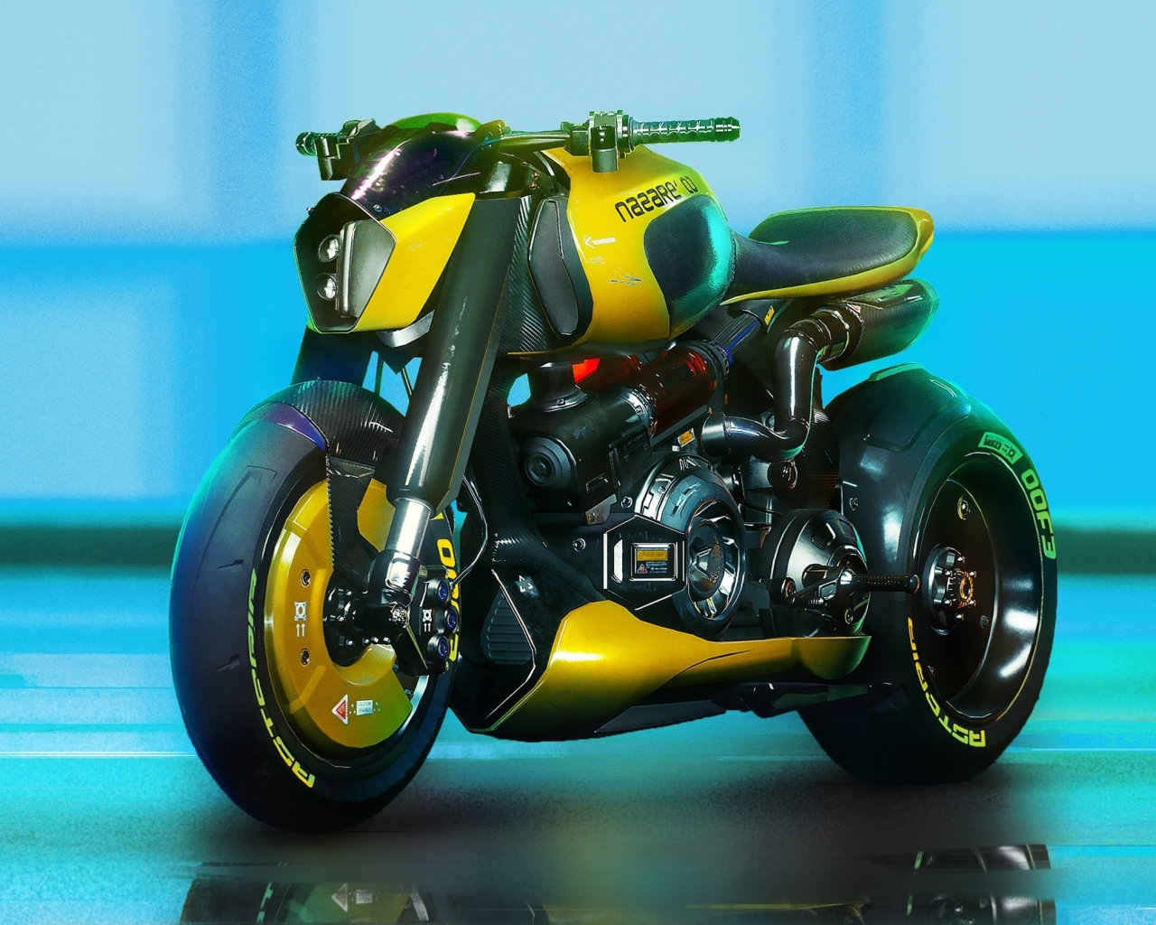 Мотоцикл из компьютерной игры Cyberpunk 2077