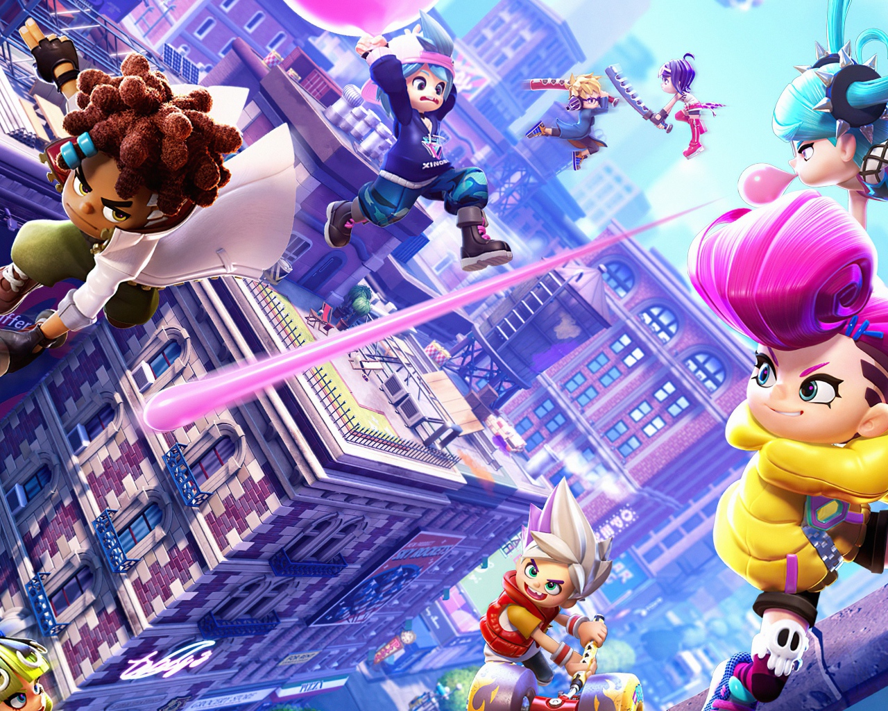 Скриншот компьютерной игры Ninjala, 2020