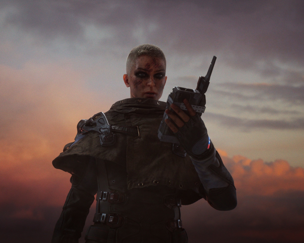 Девушка солдат, персонаж компьютерной игры Outriders, 2020