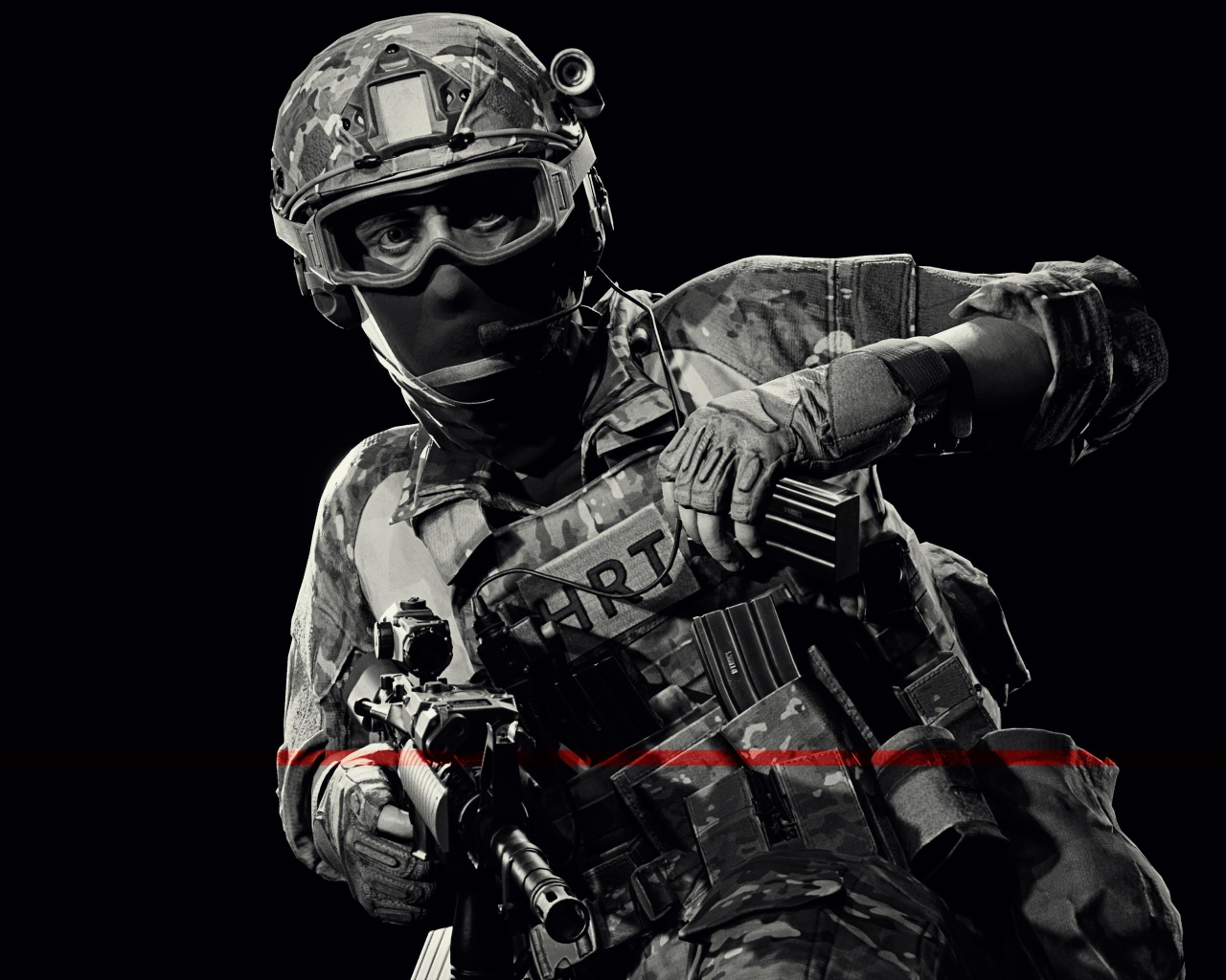 Солдат на черном фоне, видеоигра Ready Or Not