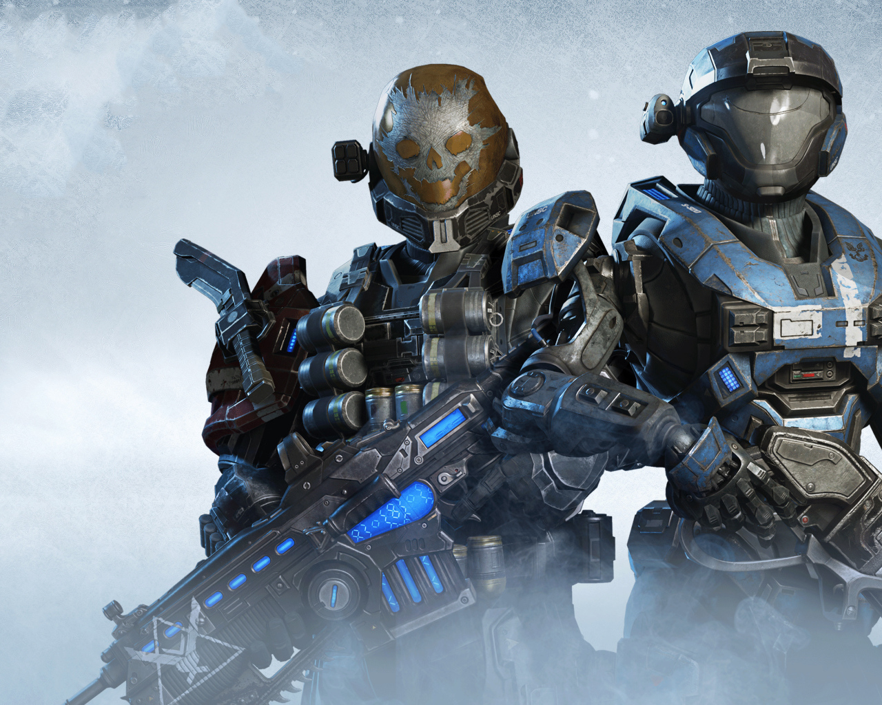 Солдаты из компьютерной игры Gears 5