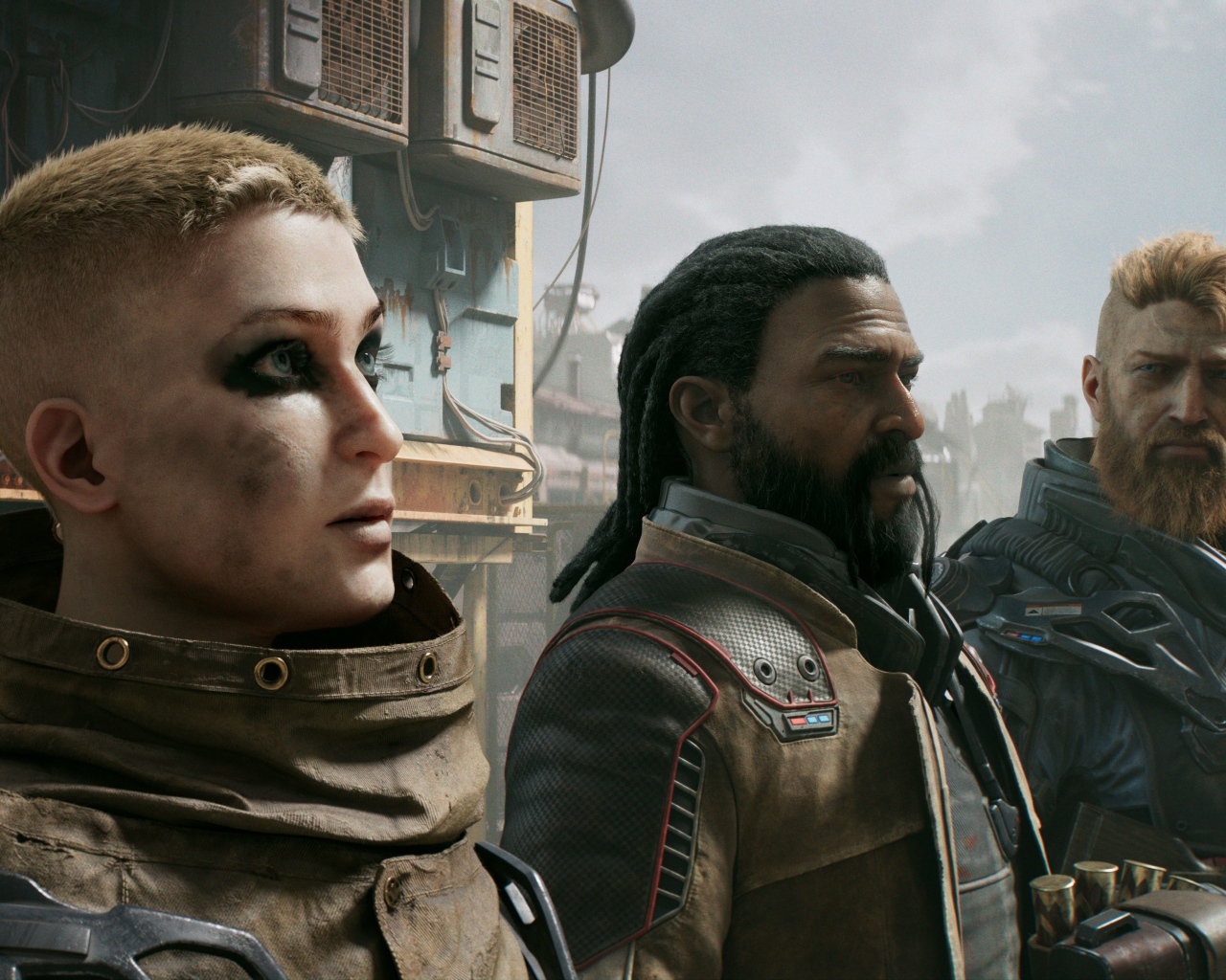 Солдаты из компьютерной игры Outriders