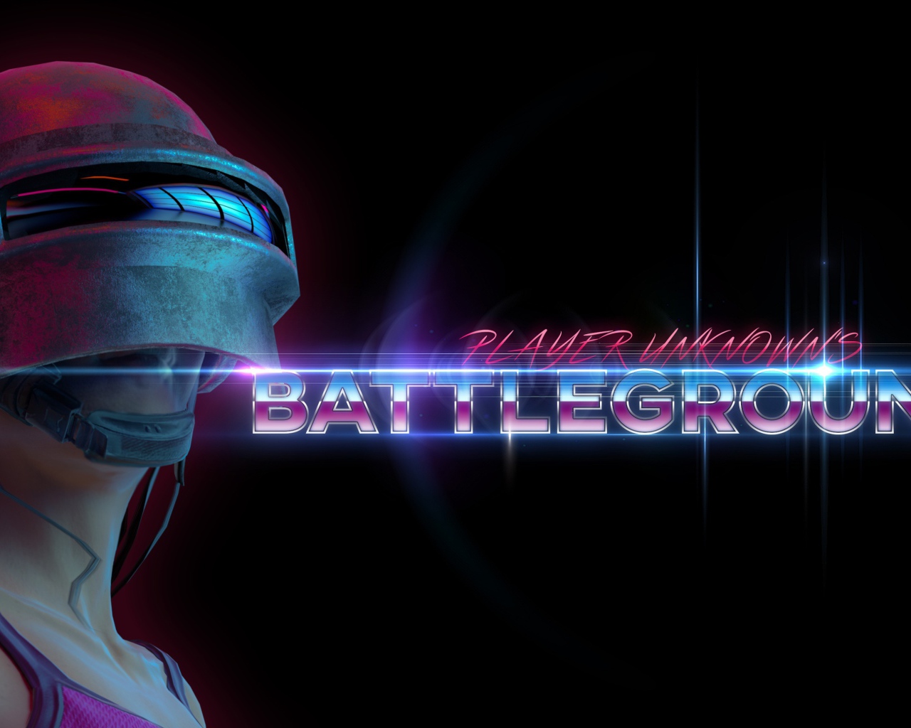 Девушка в шлеме, персонаж компьютерной игры PUBG