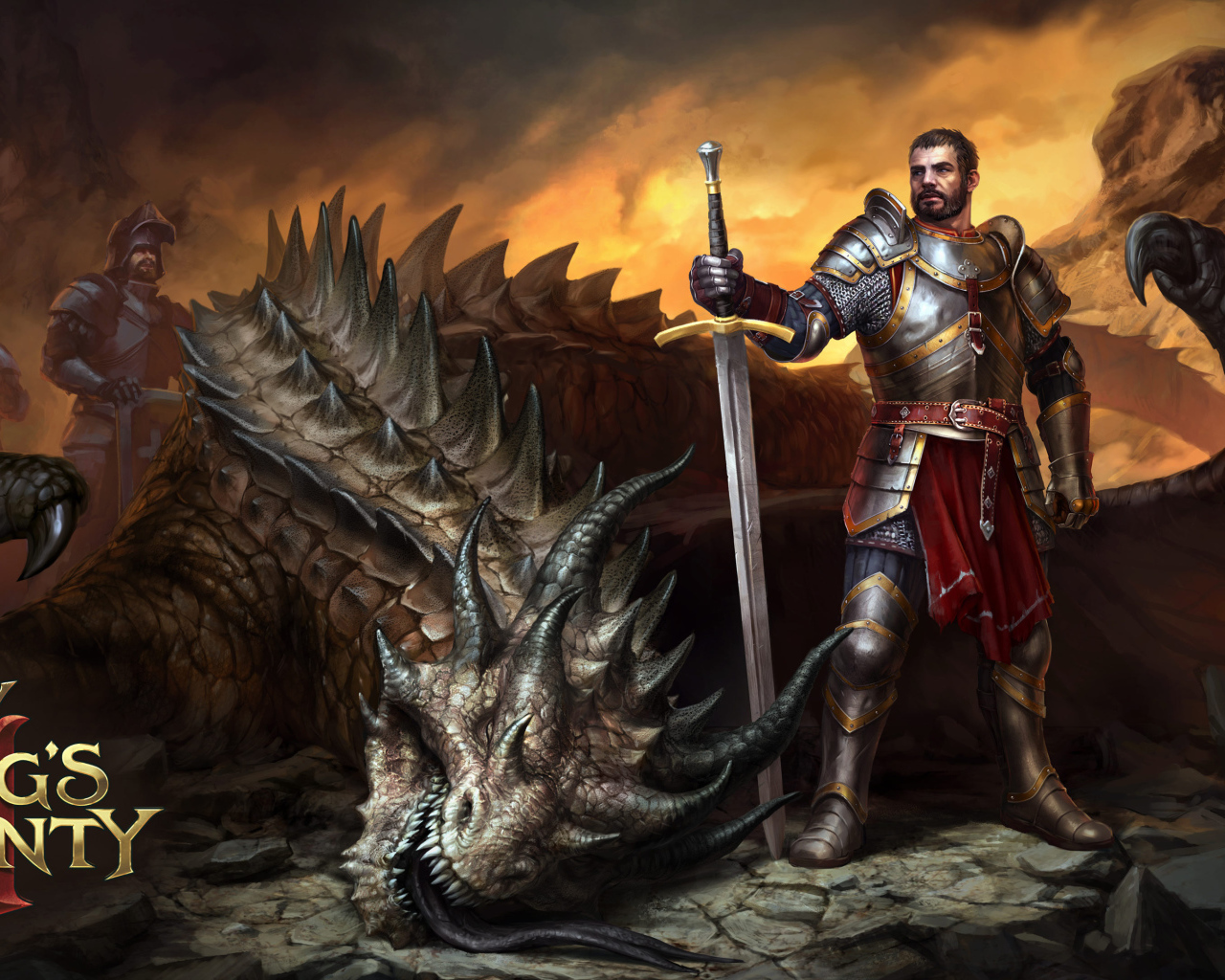 Воин с драконом компьютерная игра King’s Bounty II