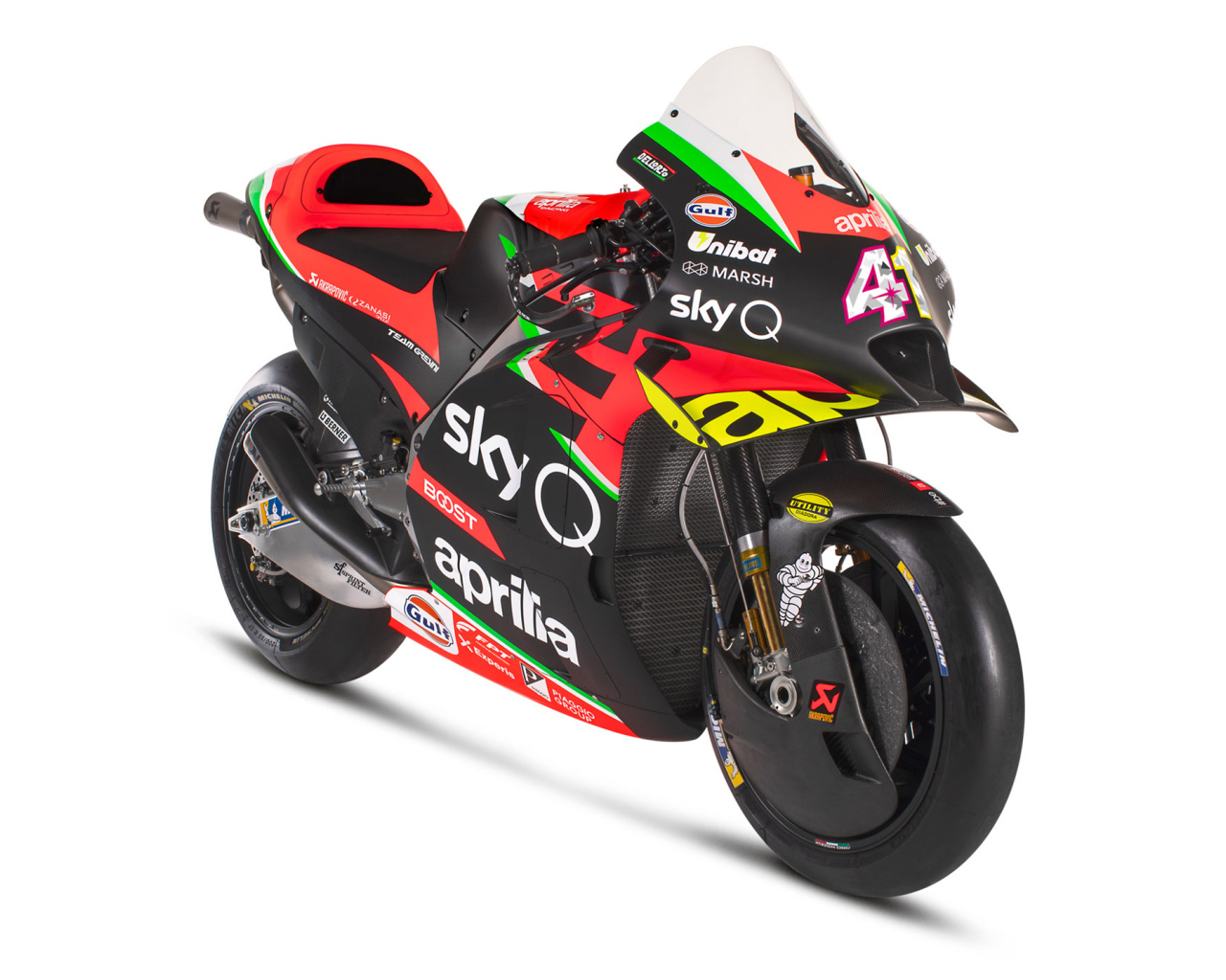 2020 Aprilia RS GP racing motorcycle on a white background