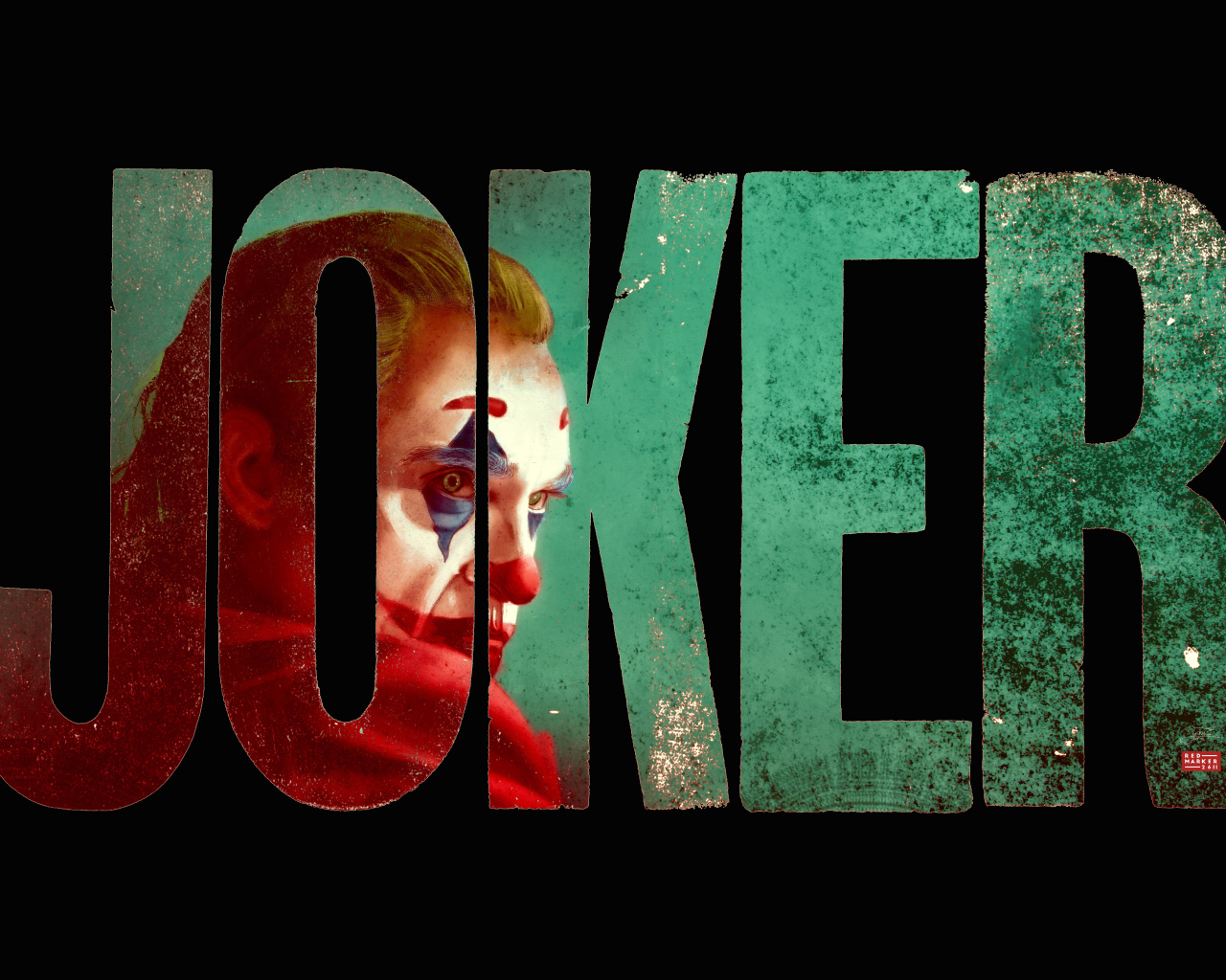 Постер фильма Джокер на черном фоне