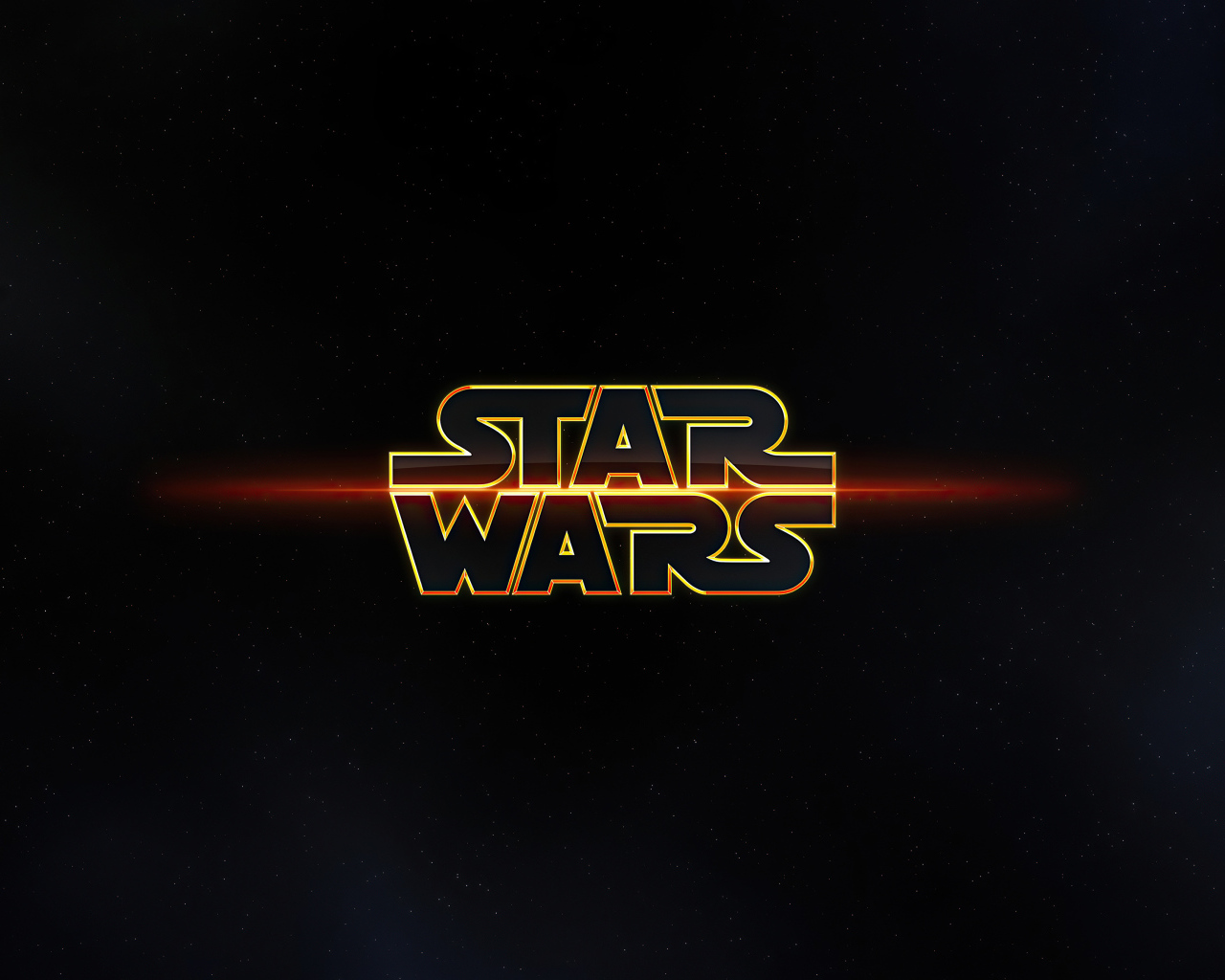Логотип Звездные войны на фоне неба