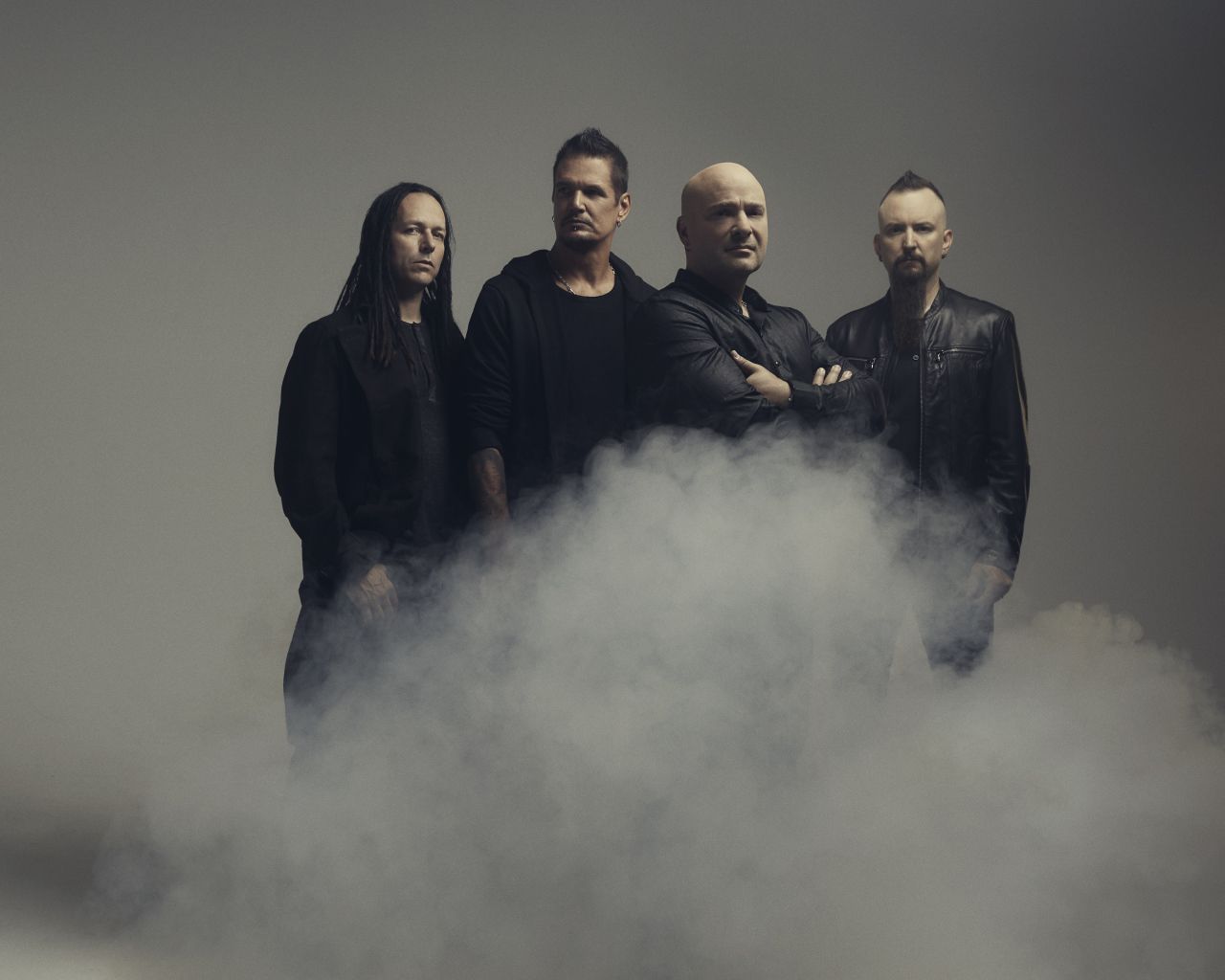 American Metal - Disturbed Band in Smoke