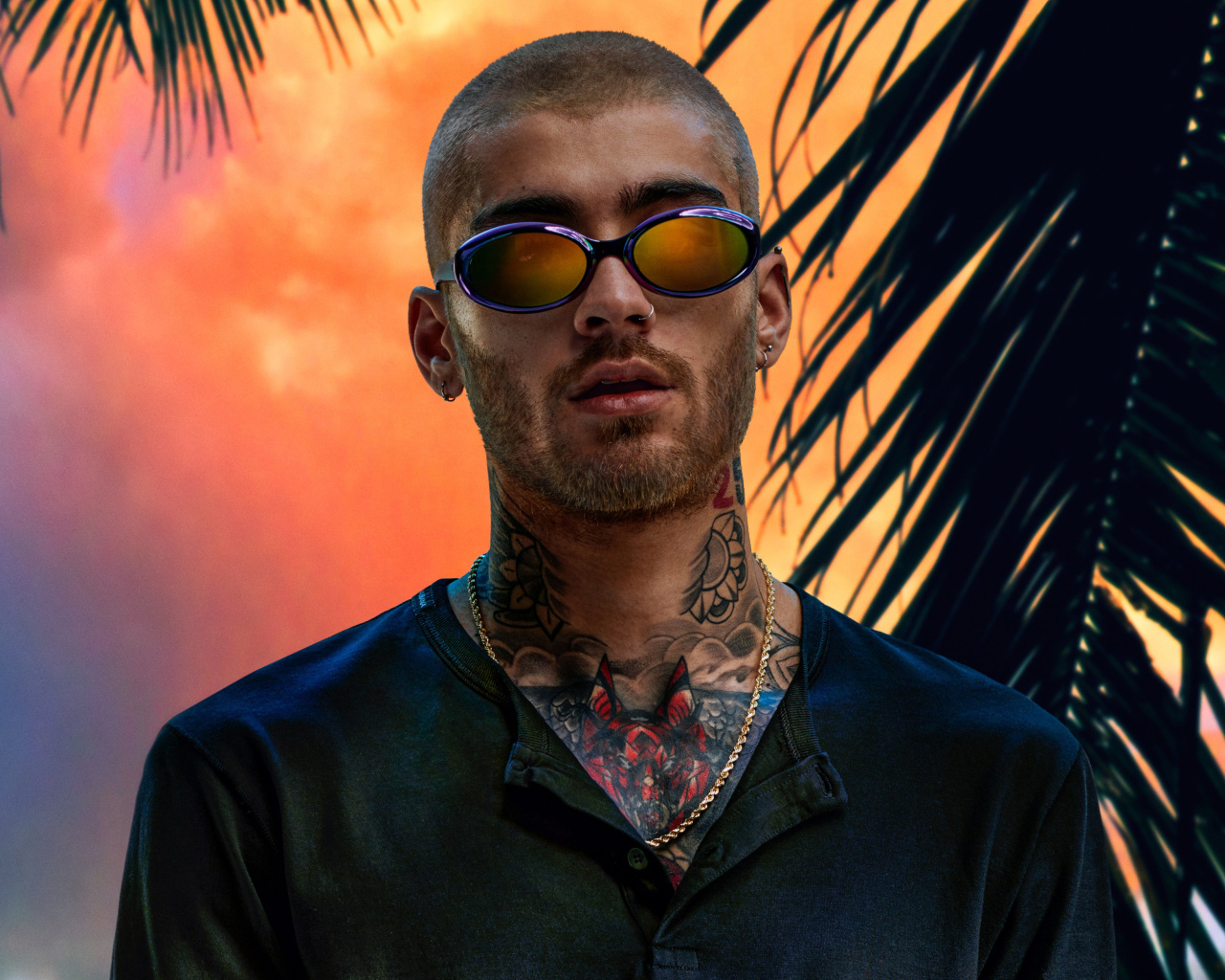 Певец Зейн Малик с татуировками на теле