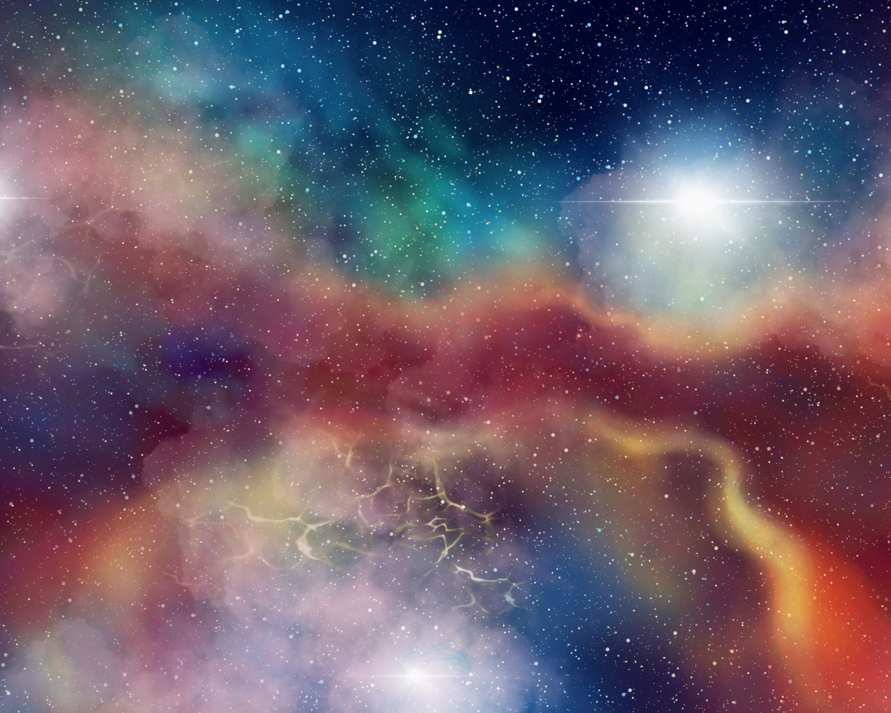 Красивое звездное небо и млечный путь в космосе 