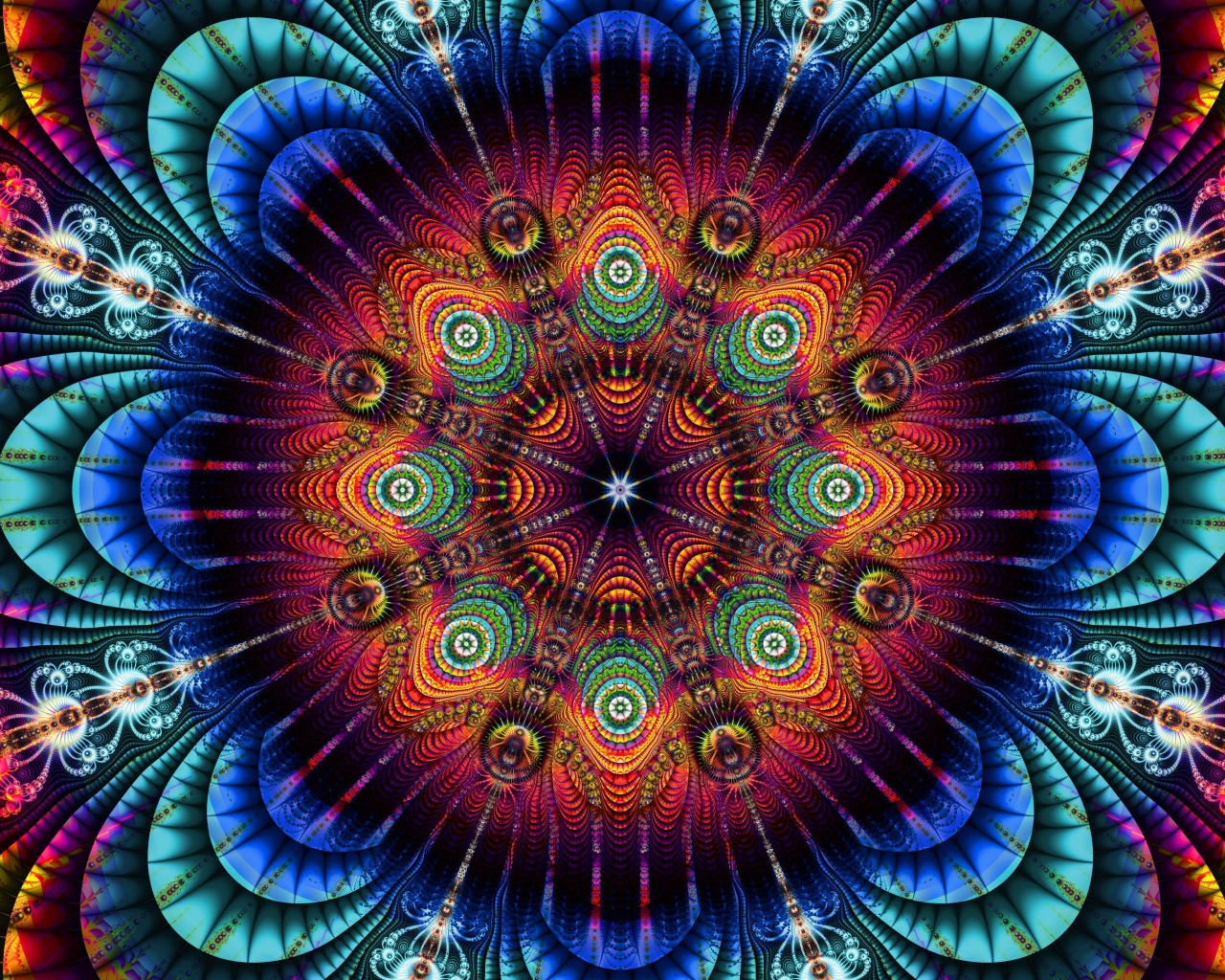 Красивый абстрактный красочный рисунок 