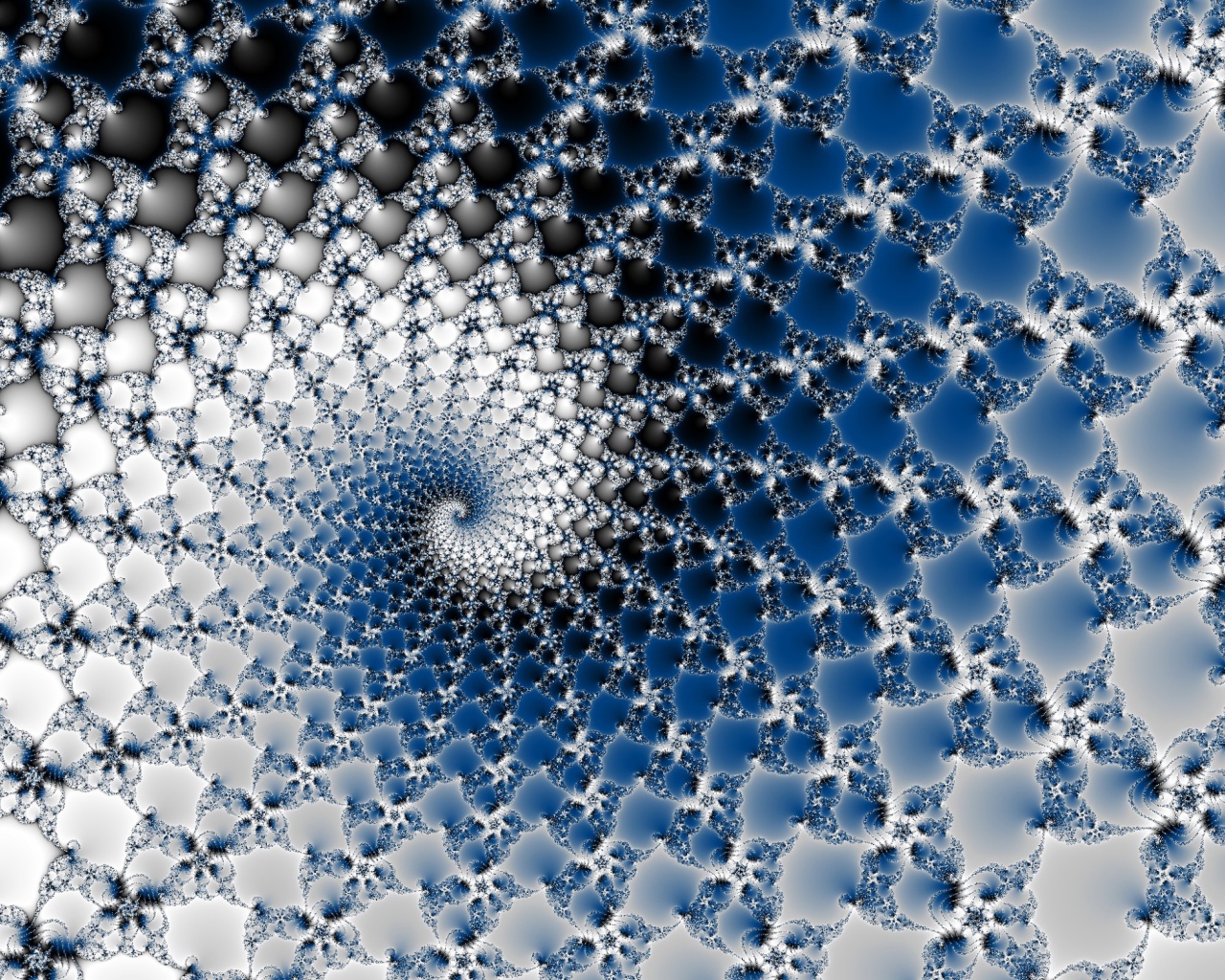 Красивая абстрактная белая  с голубым спираль 