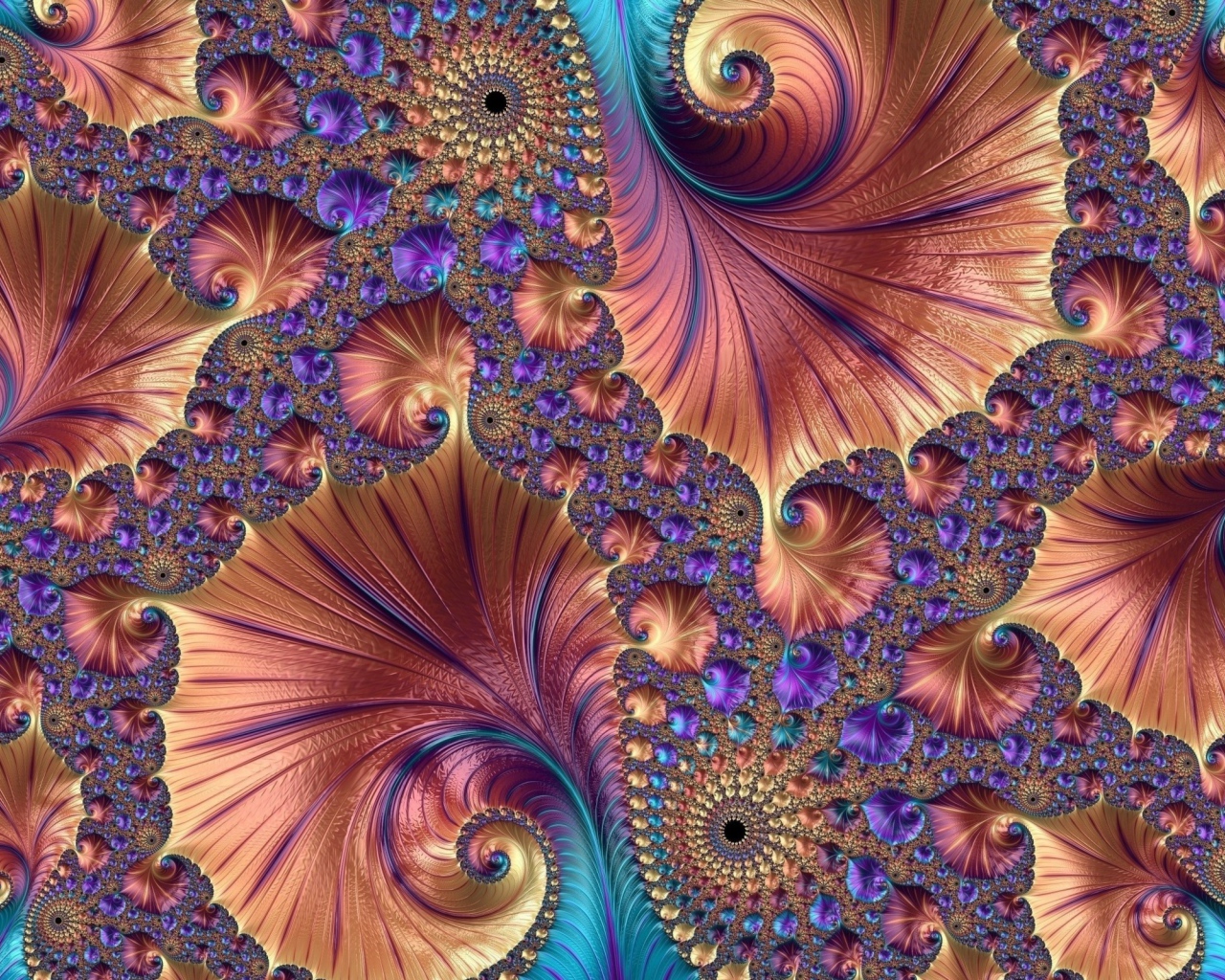 Красивый необычный абстрактный морской рисунок