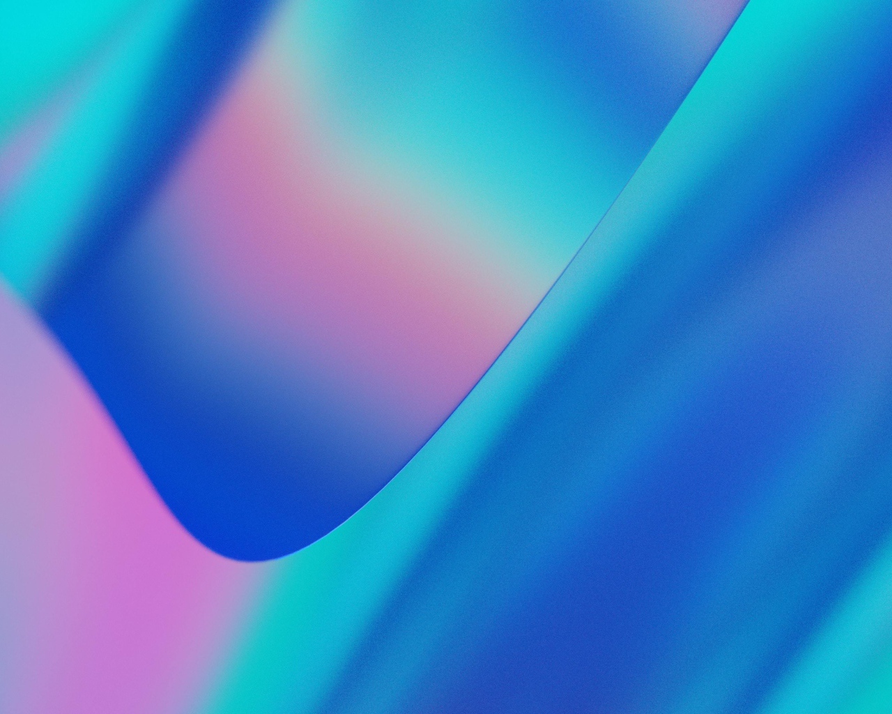 Голубые с розовым абстрактные волны