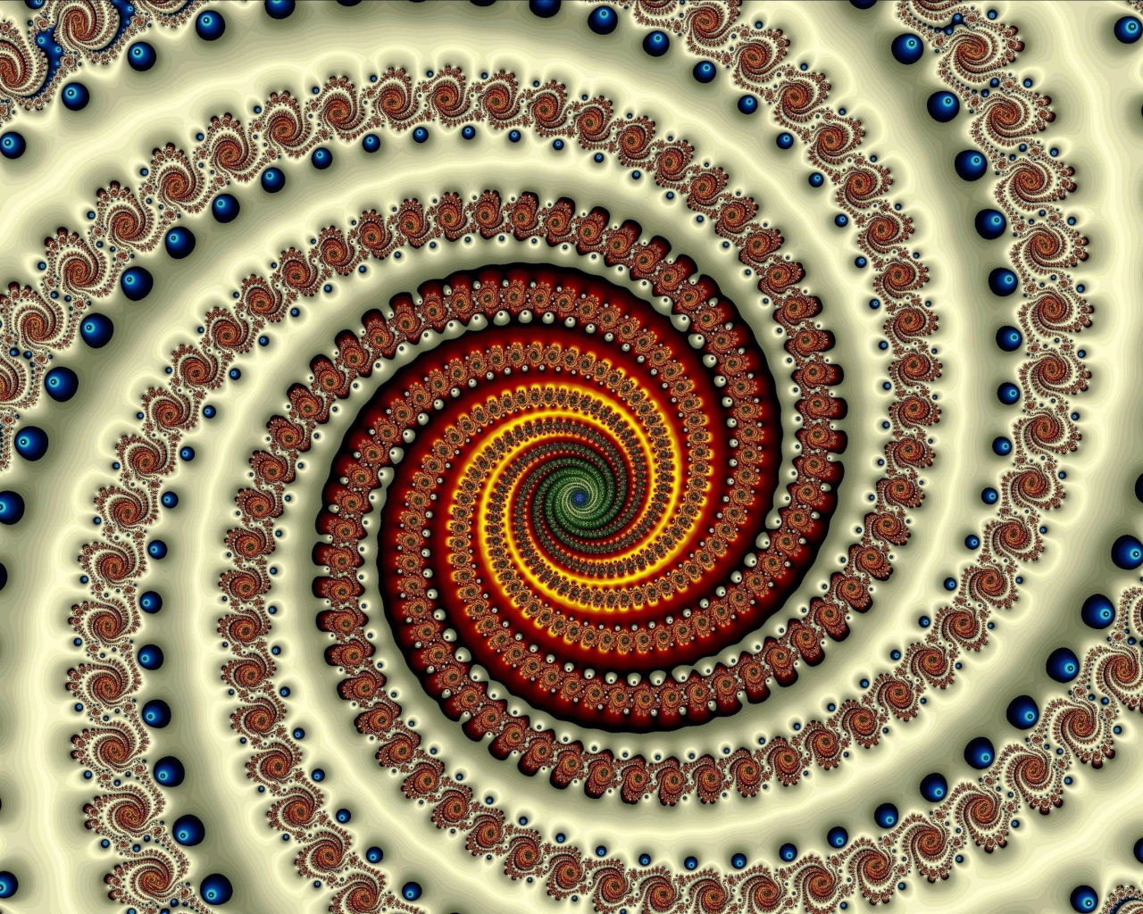 Коричневая градиентная спираль 