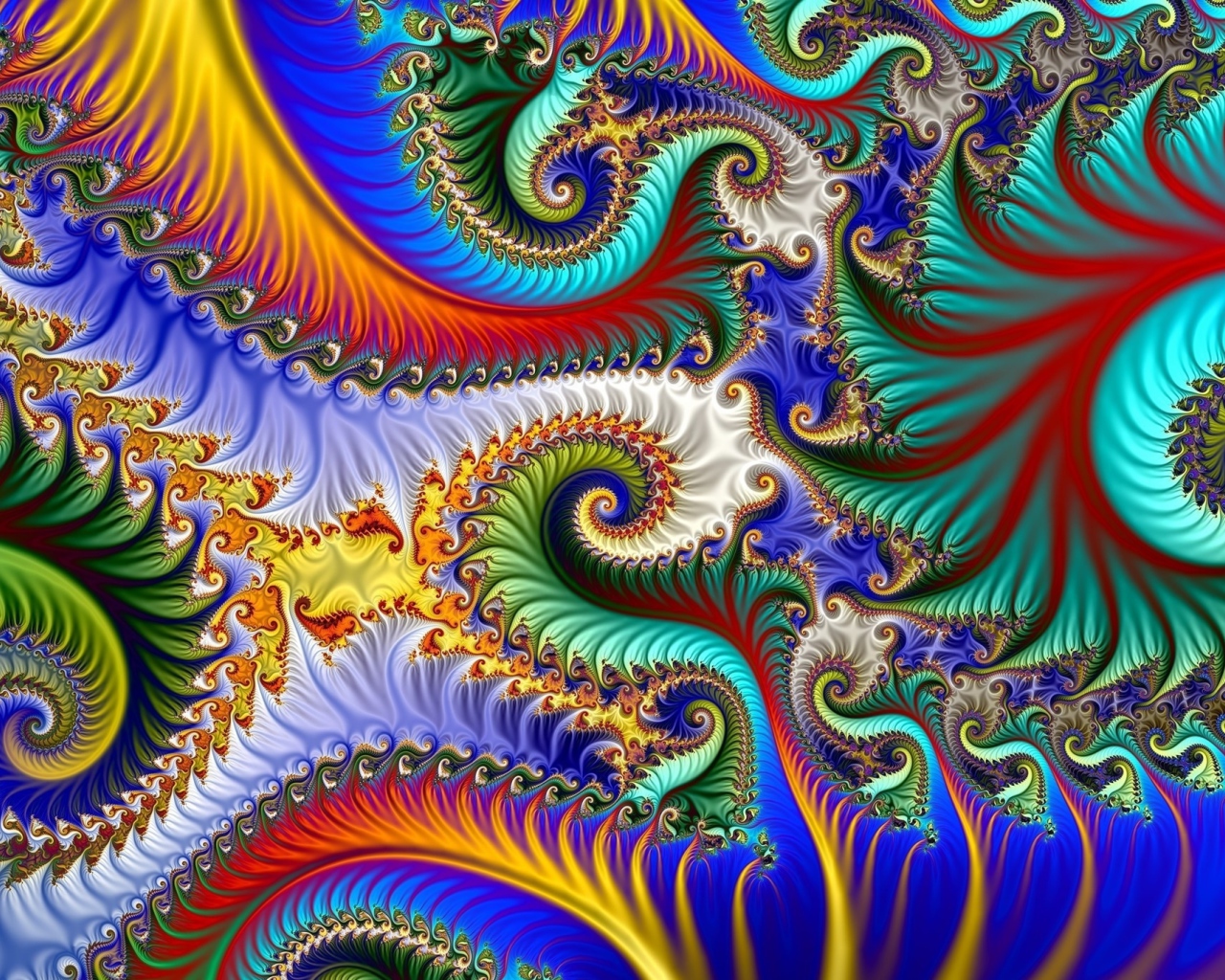 Разноцветная абстрактная спираль 