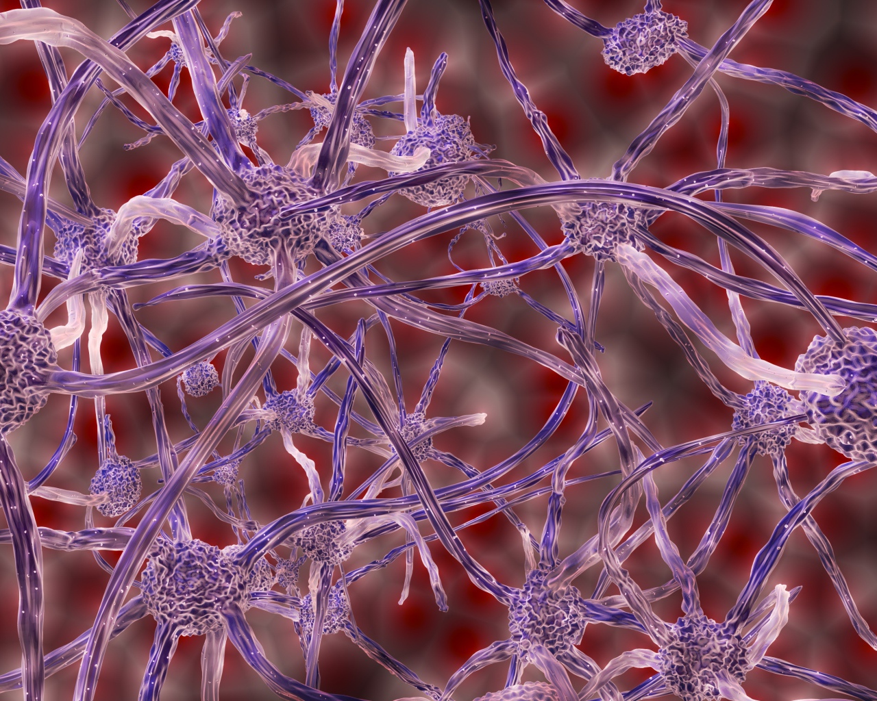 Нервные клетки под микроскопом 3д графика