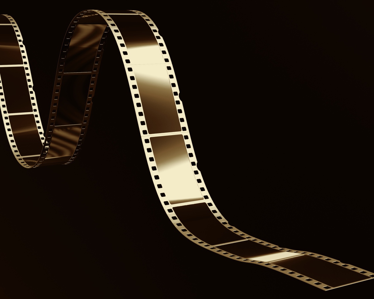 Старая пленка на черном фоне 3д