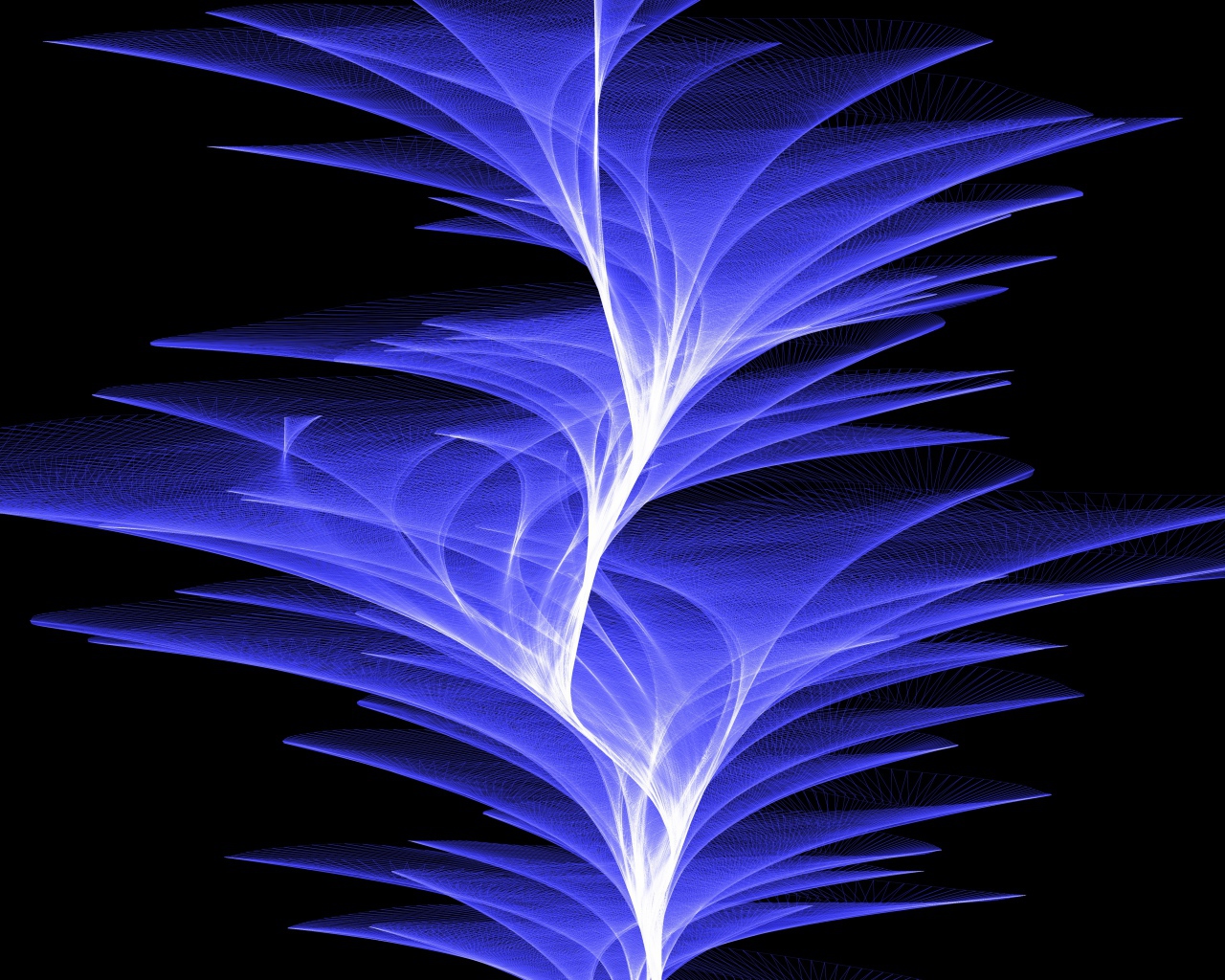 Фиолетовые волны света на черном фоне