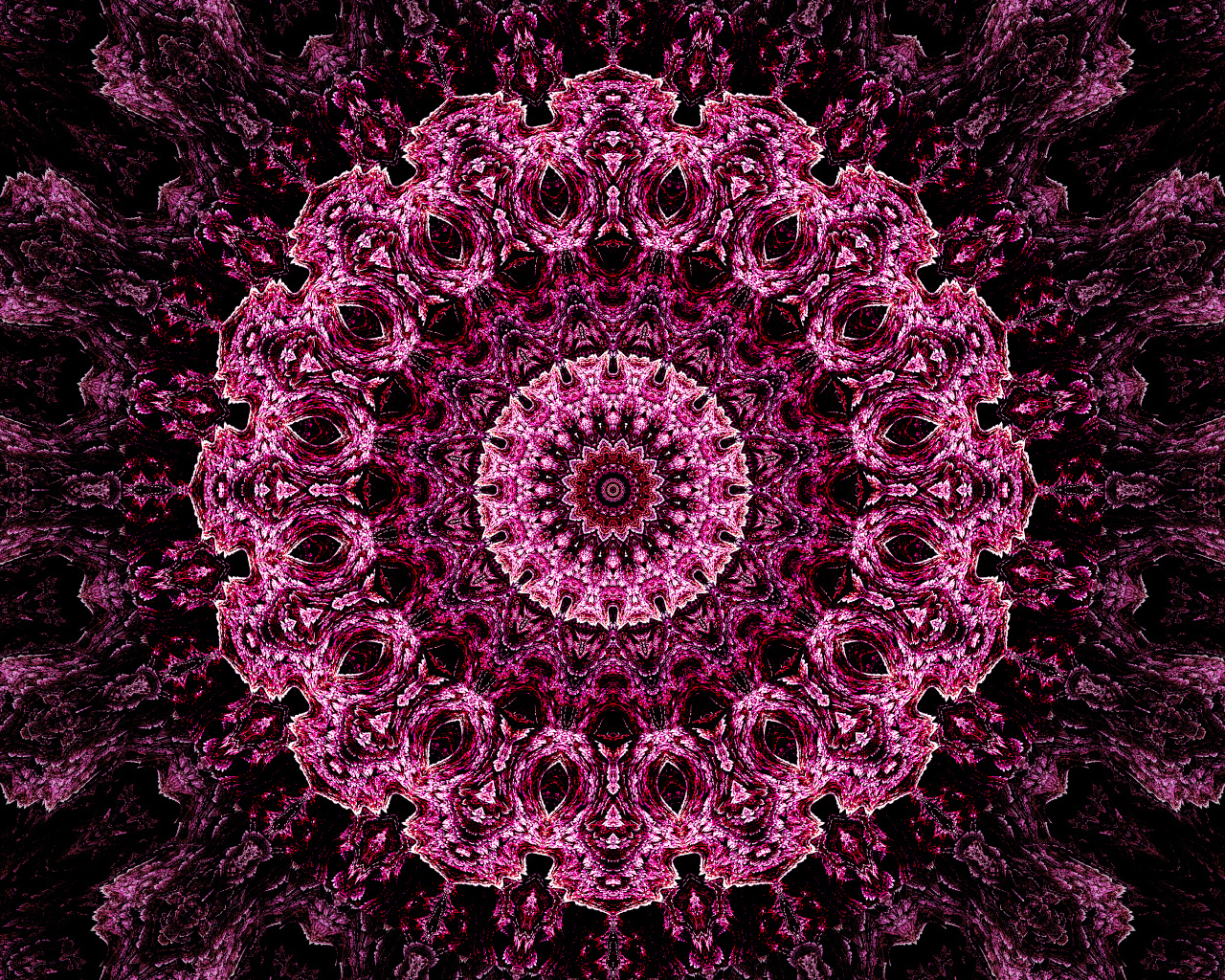 Необычный абстрактный розовый рисунок