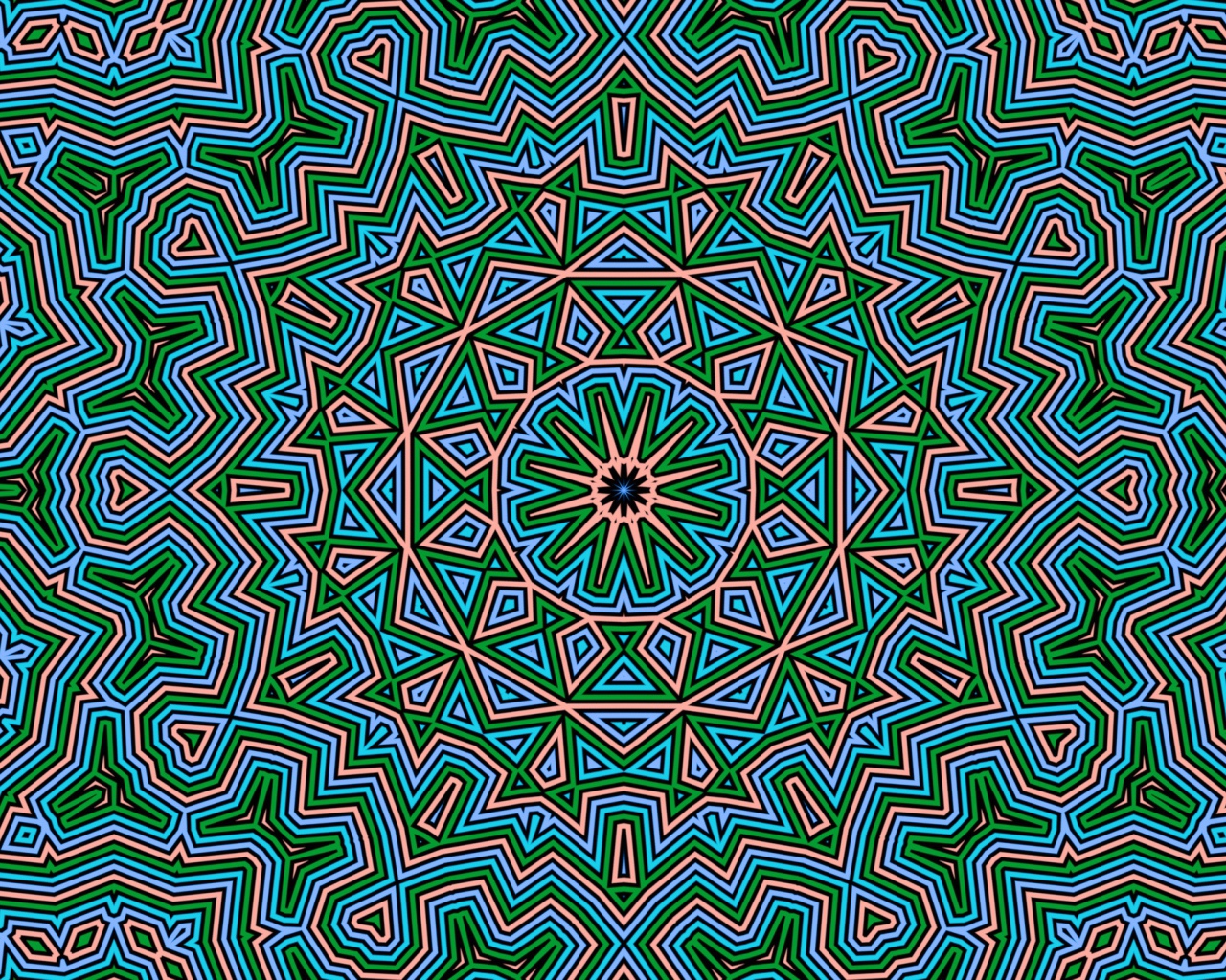 Необычный фрактальный узор 